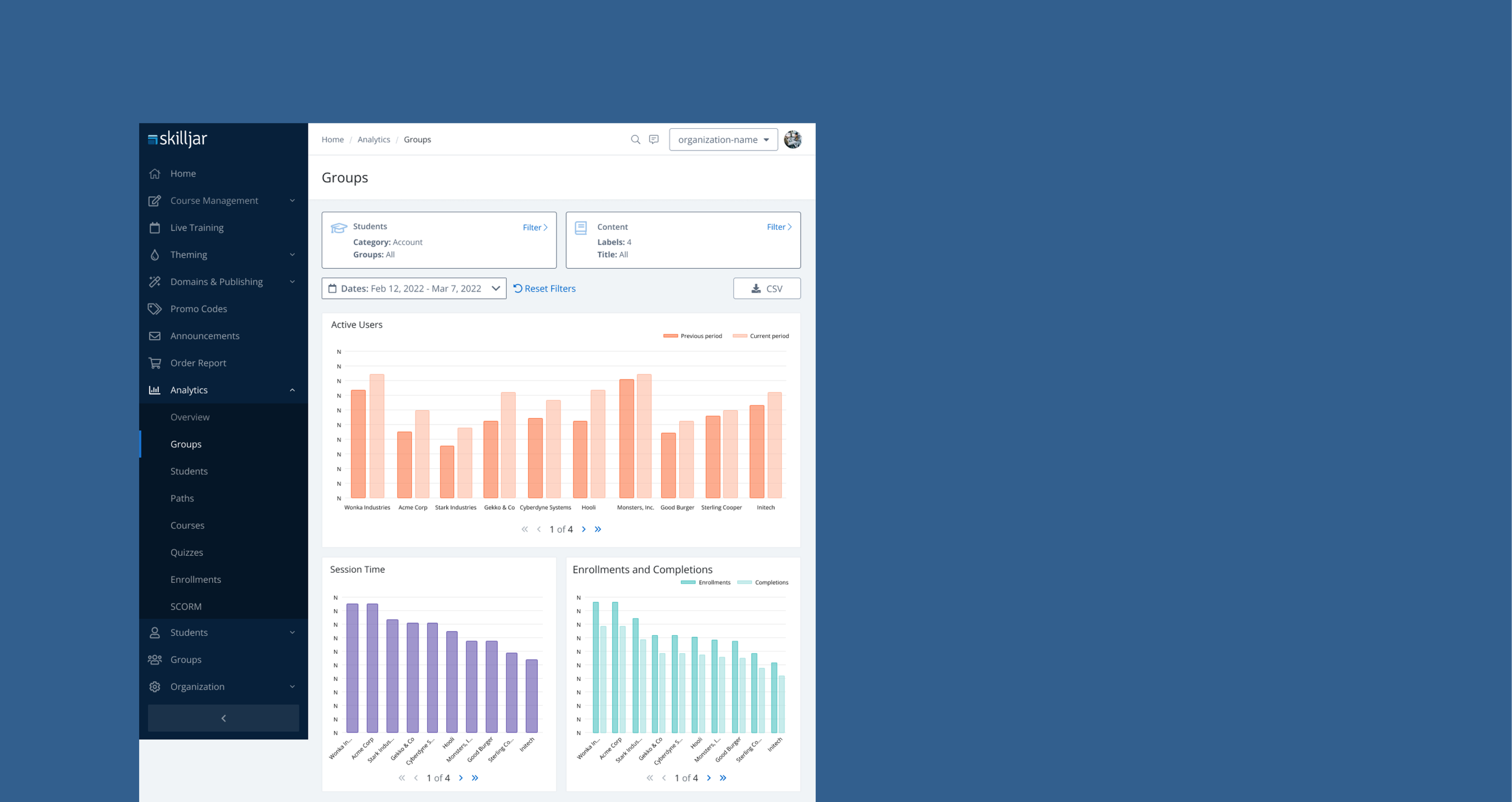 Group Analytics — Tyler May
