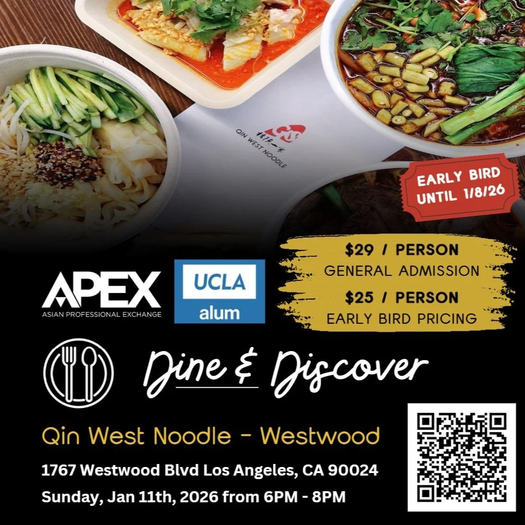 🍜 APEX Dine &amp; Discover: Qin West Noodle

Join us for the next stop in our Dine &amp; Discover series as we celebrate culture, community, and incredible local eats.

This month, we&rsquo;re featuring Qin West Noodle &mdash; a beloved Westwood spo