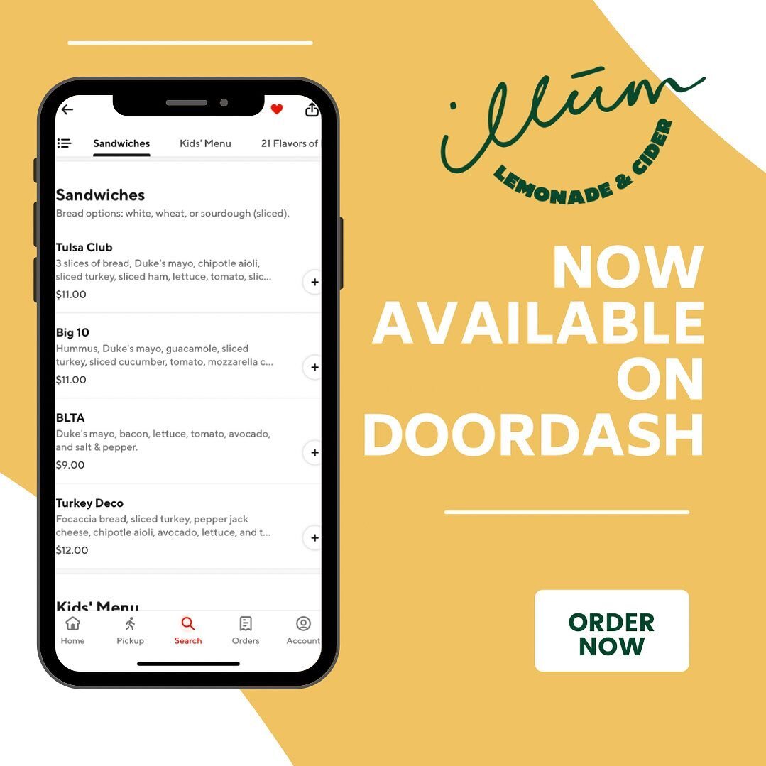 Now available on Doordash ✨✨✨