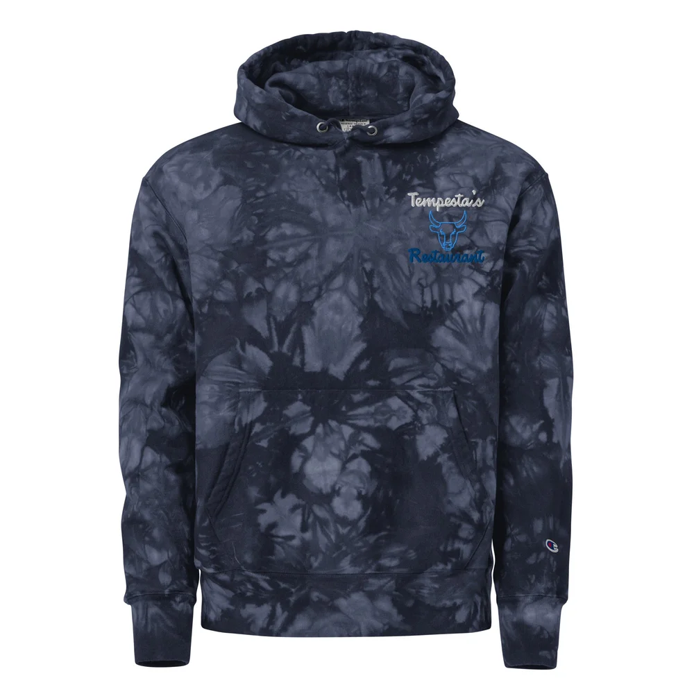 Unisex Champion tie-dye hoodie — Tempesta's Restaurant