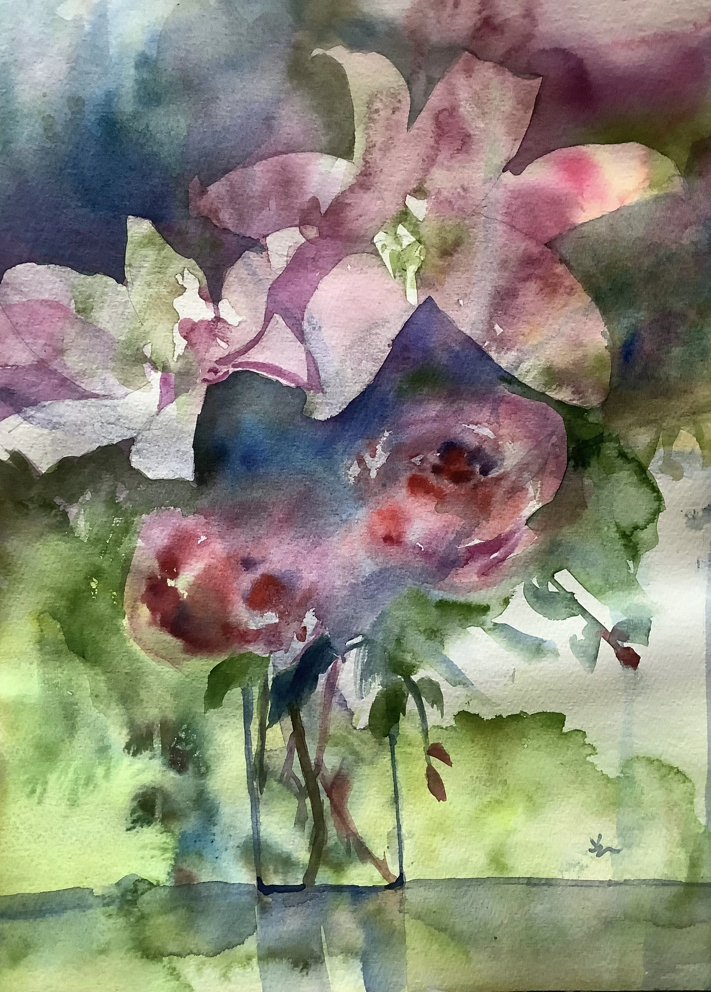 Lily Rose, 18" x14", $200.00