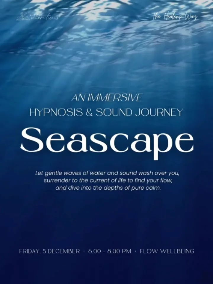 Come and dive into the depths of calm with us. 🌊✨

This is your invitation to let waves of sound wash over you, sink into relaxation, and reconnect to the ocean of calm within you &mdash; so you can easefully flow through the holiday season.

🌊 Sea