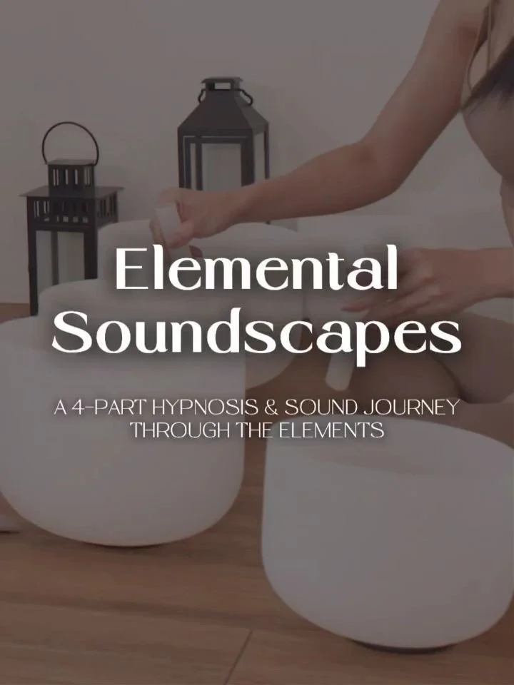 If you are craving a space where 
your body feels grounded, 
your mind can drift freely, 
your emotions easefully return to flow,
and the spark of your soul glows brighter...

This is for you. 

I am beyond excited to share that the Elemental Soundsc