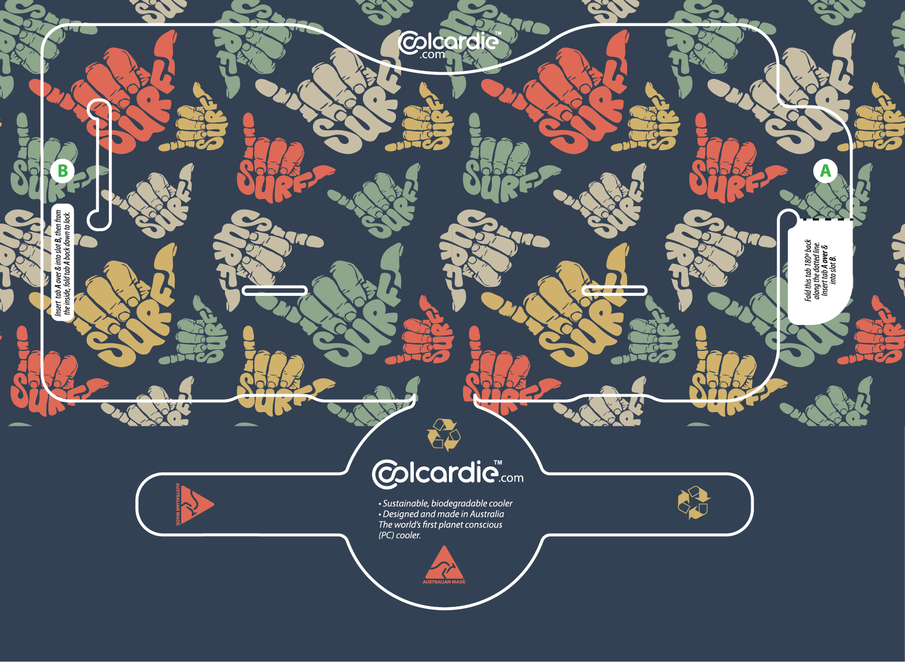 Coolcardie Cooler keeping drinks cold at an outdoor festival