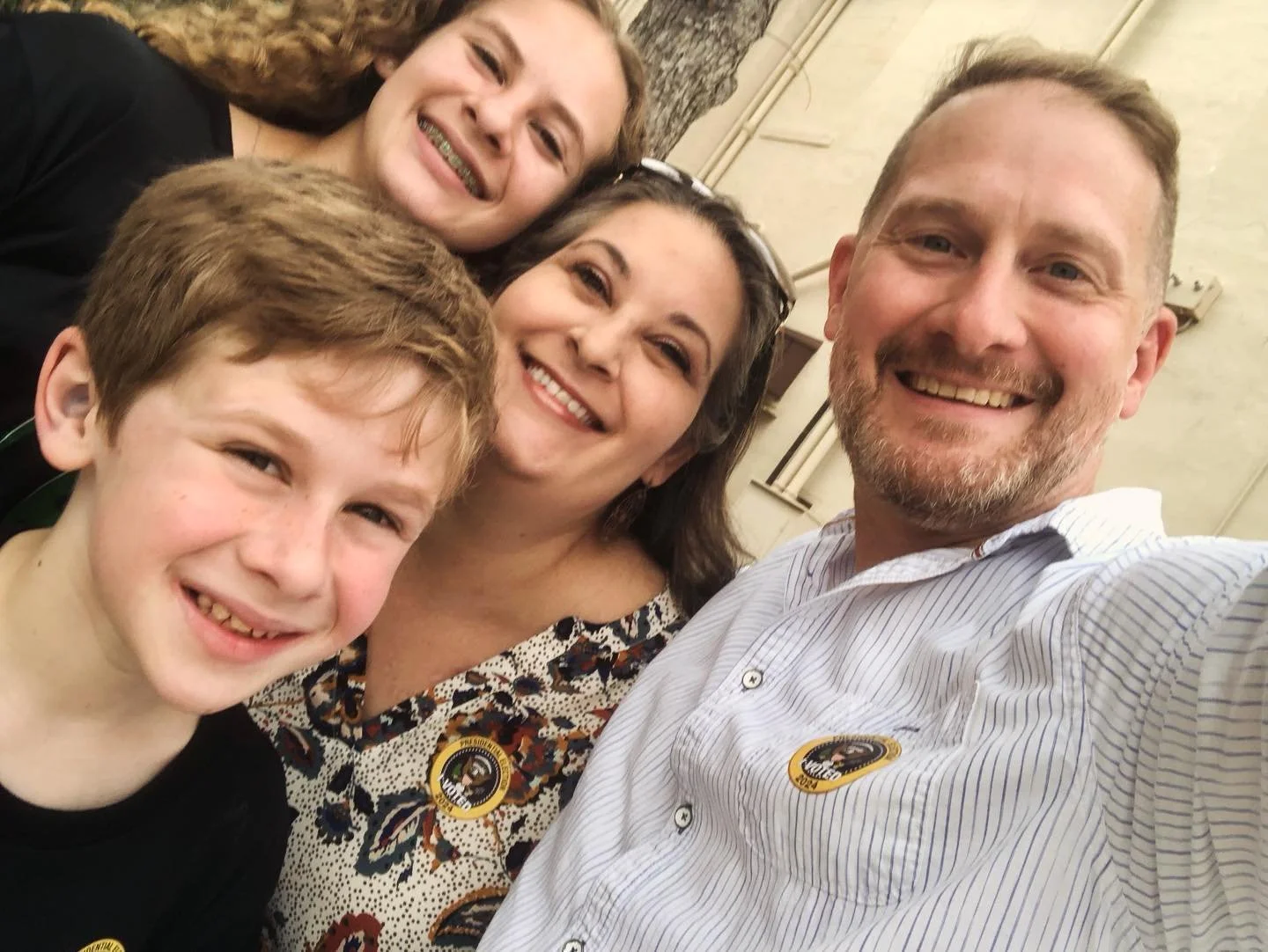 So much fun taking my kids to the polls to see their dad on the ballot!  Today is the day!  If you didn&rsquo;t vote early, get to your polling place and let your voice be heard. #washingtoncountytx #gotv