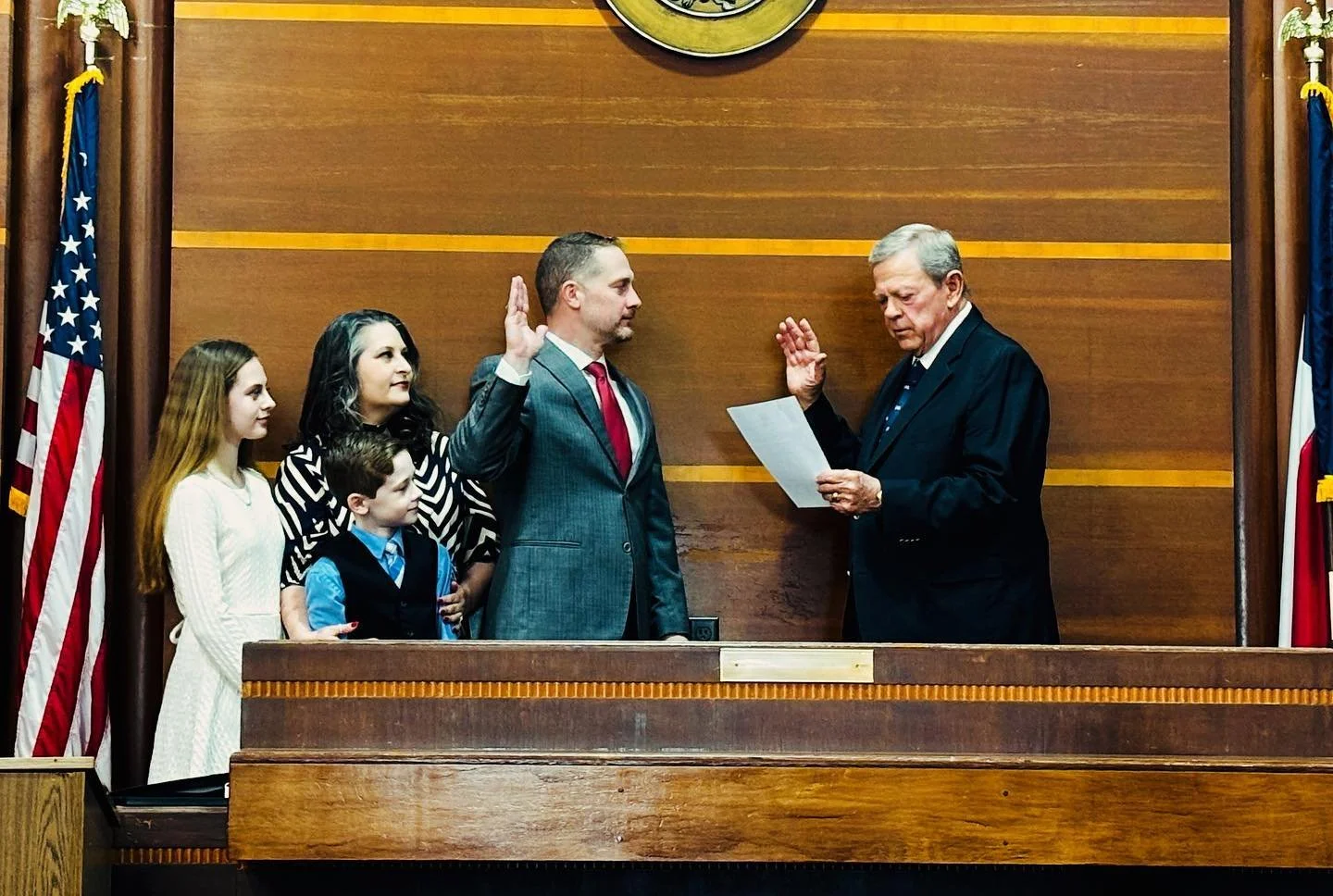 Today marked the culmination of hard work than began even before last summer. I am so proud to have the support of the people of Washington County.  Thanks to everyone who came to the swearing in ceremony, and for all the help over the last year and 