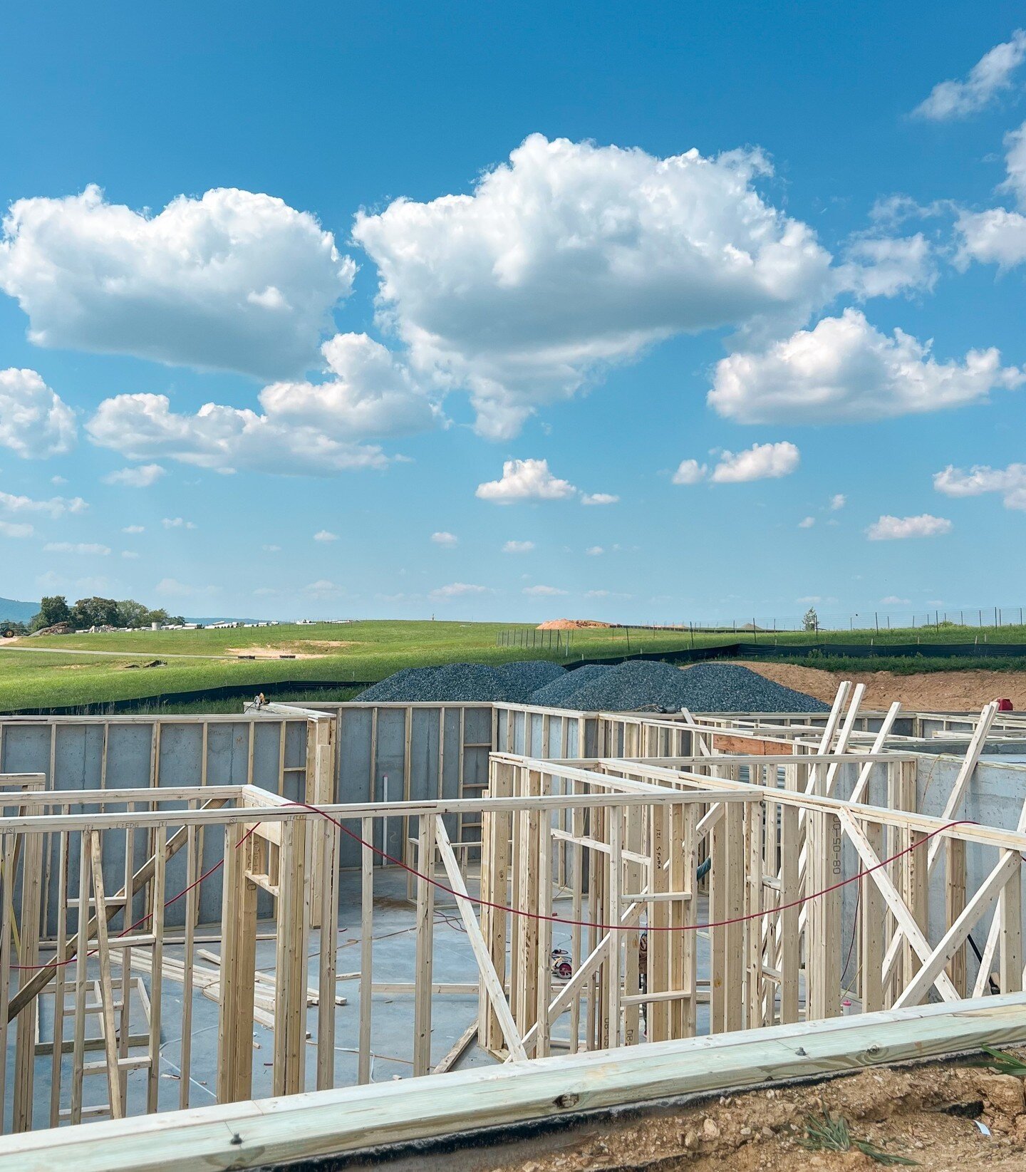 On this #ThrowbackThursday we are throwing it back to the foundation of our first Design+Build custom home at Glenmore Farm. We're excited to be breaking ground on a few more homes over the next few months at this beautiful community. 

Contact us to