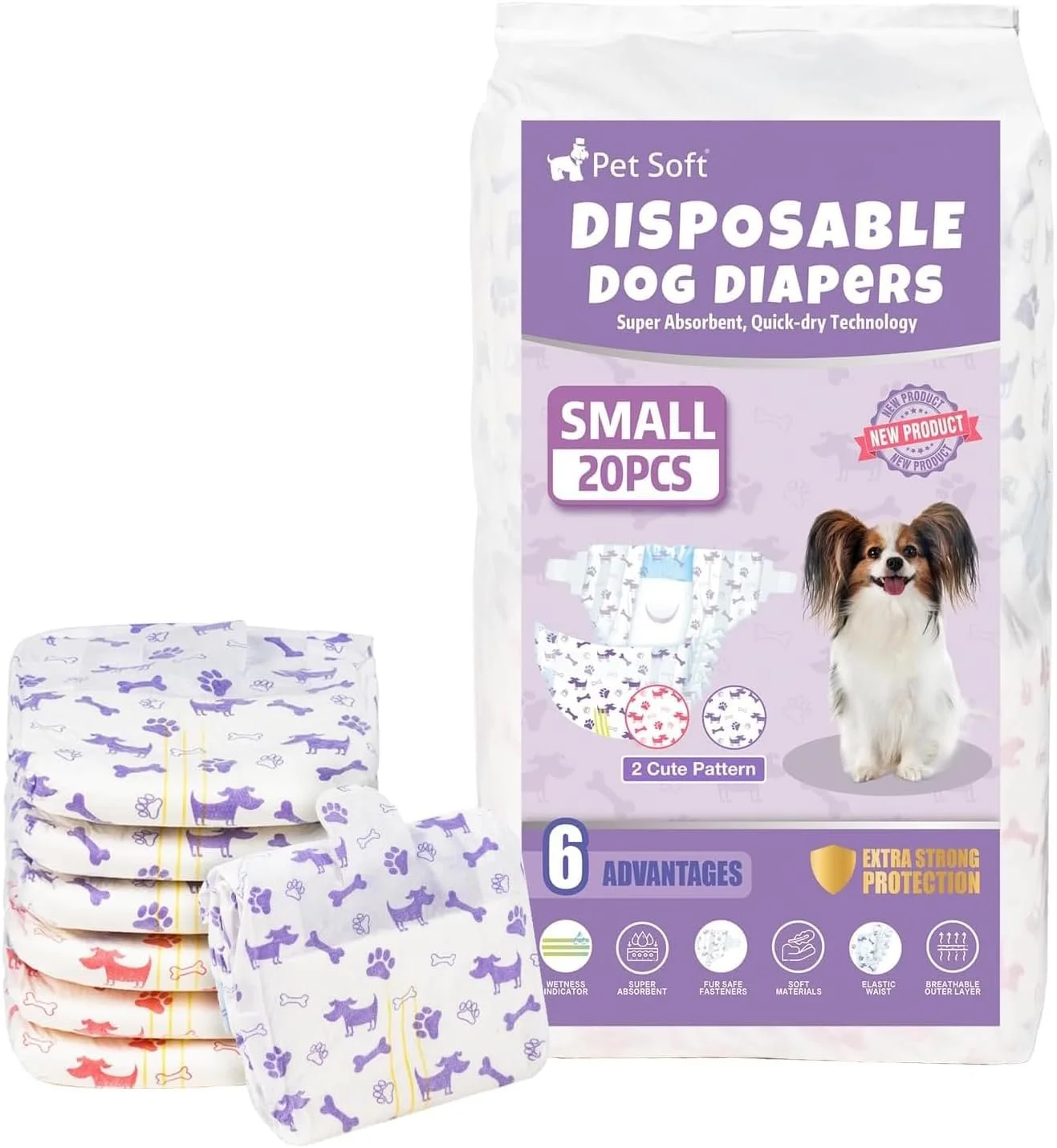 Female Dog Diapers Heat or Incontinence