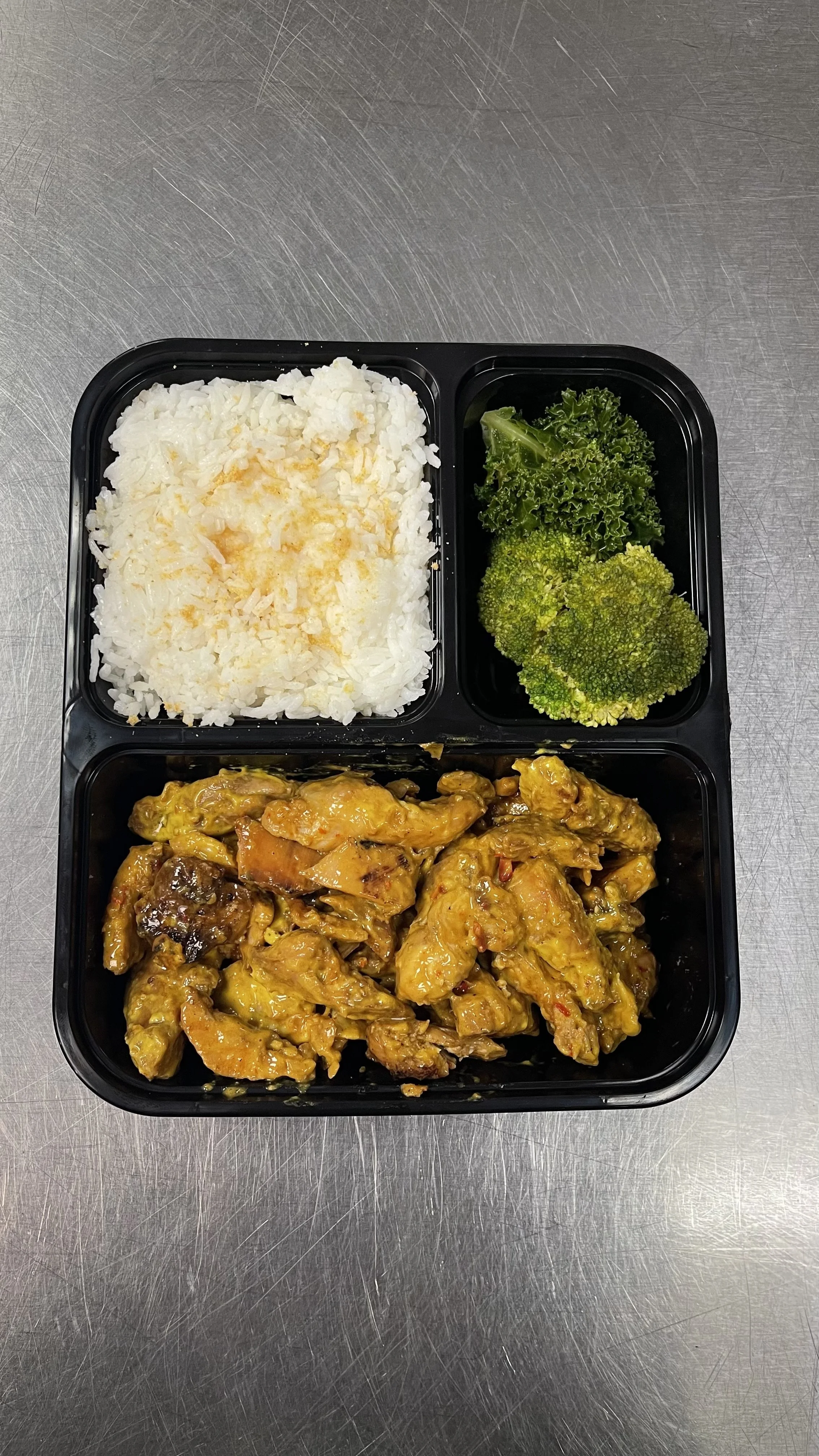 Honey Mustard Chicken with Garlic White Rice and Veggie Medley.jpg