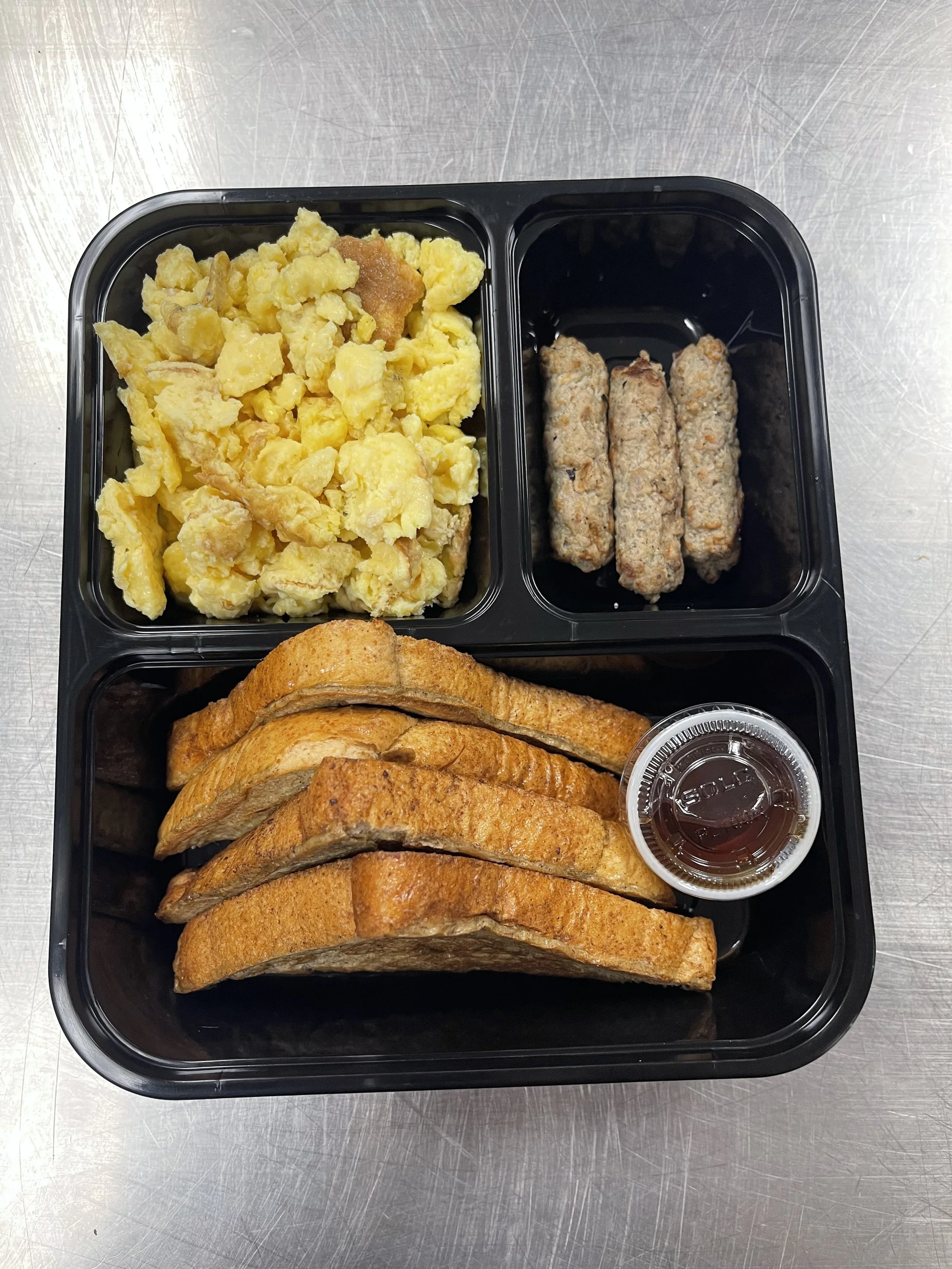French Toast with Turkey Links, Scrambled Eggs and Syrup.jpg
