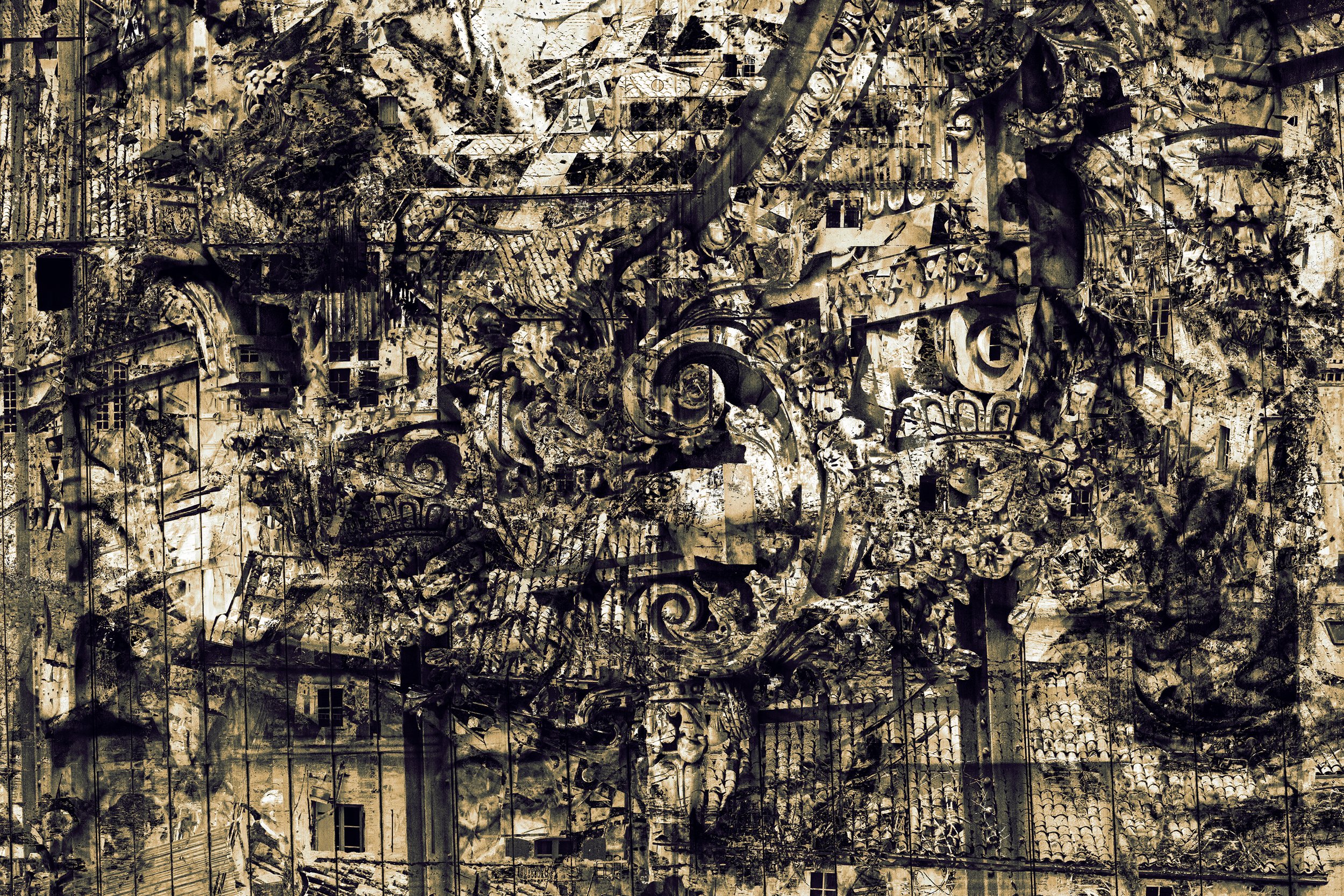 Opulent Ruin / 2025 /36 in x 24 in / digital, giclée / (1/1) $2000
