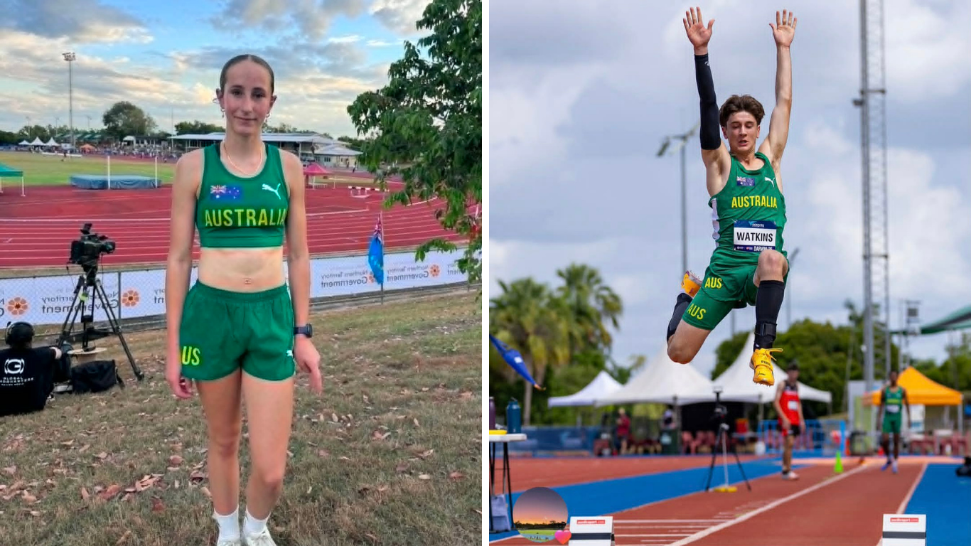 Athletics Australian Selection - Ginger Gleeson and Mason Watkins