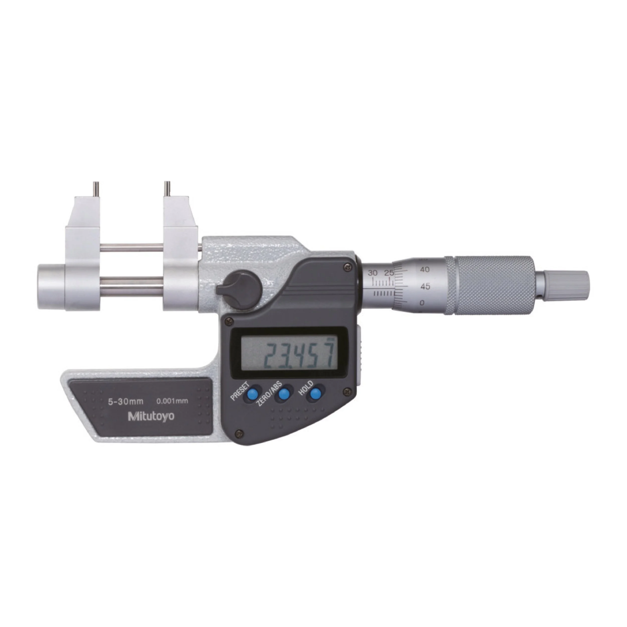 Mitutoyo 345-250-30 Digital Inside Micrometer 5-30mm Range | 0.001mm Resolution