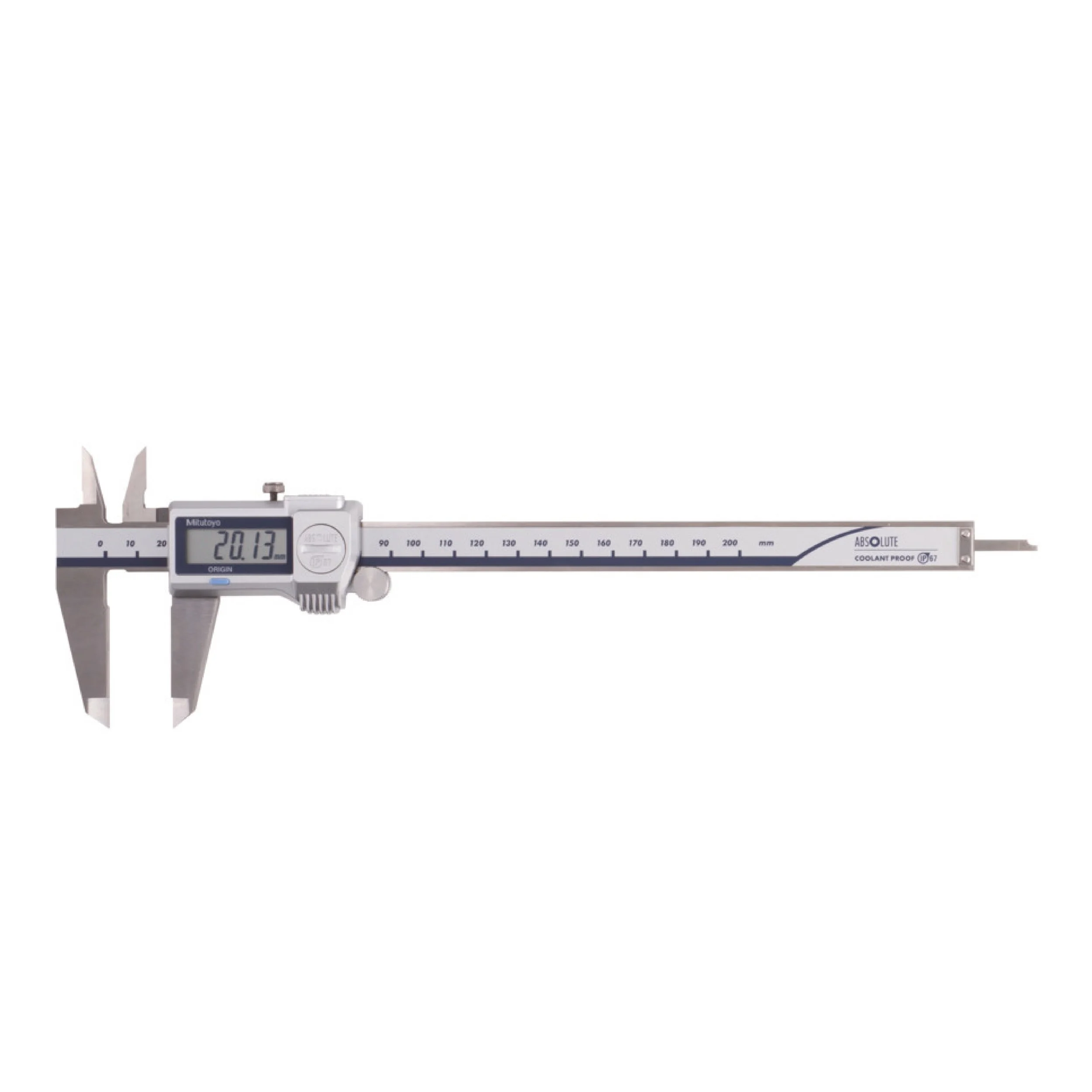 Mitutoyo 500-713-20 Digital Vernier Caliper 0-200mm SPC Data Output, Coolant Proof IP67