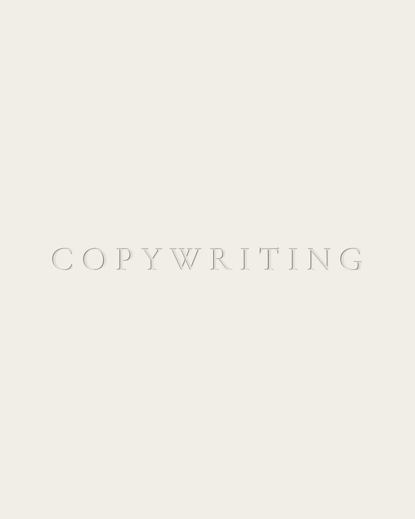Struggling to find the right words for your brand?

- Your brand story
- All those social captions
- Website messaging
- Blogs
- Product descriptions
- Copy for printed materials
&hellip; the list goes on!

Crafting copy that truly speaks to your aud