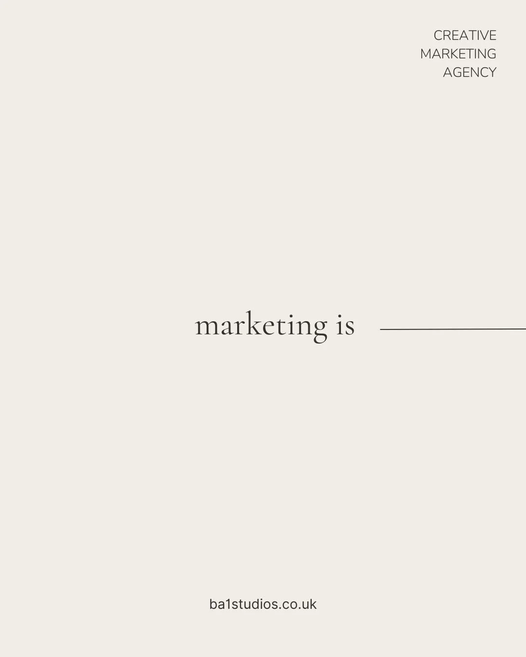 Marketing can feel overwhelming.

There are so many different platforms, so many ways to show up and the pressure to reach everyone.

Sometimes the best thing you can do is pause, step back from the day-to-day and reconnect with what marketing actual