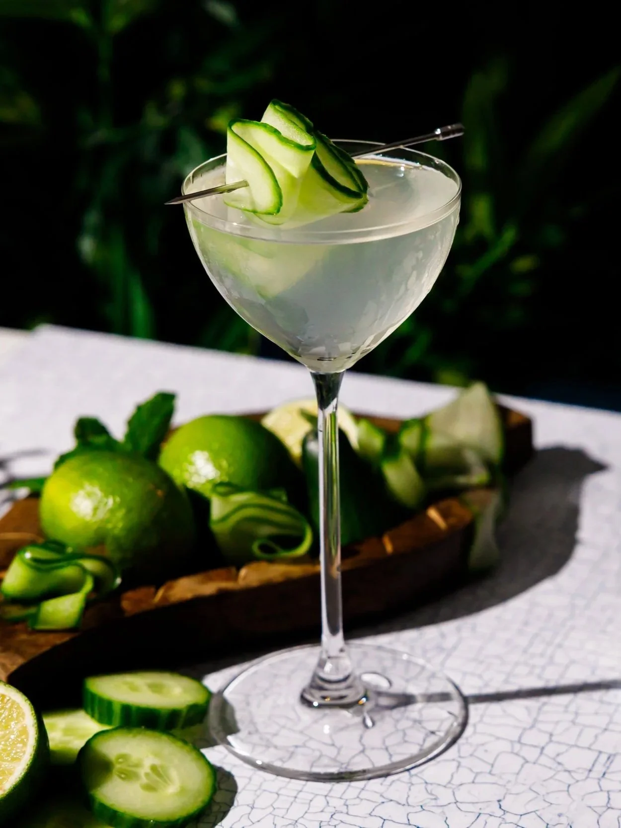 Drinks photoshoot for Artisan drinks brand, POLAR featuring a cocktail