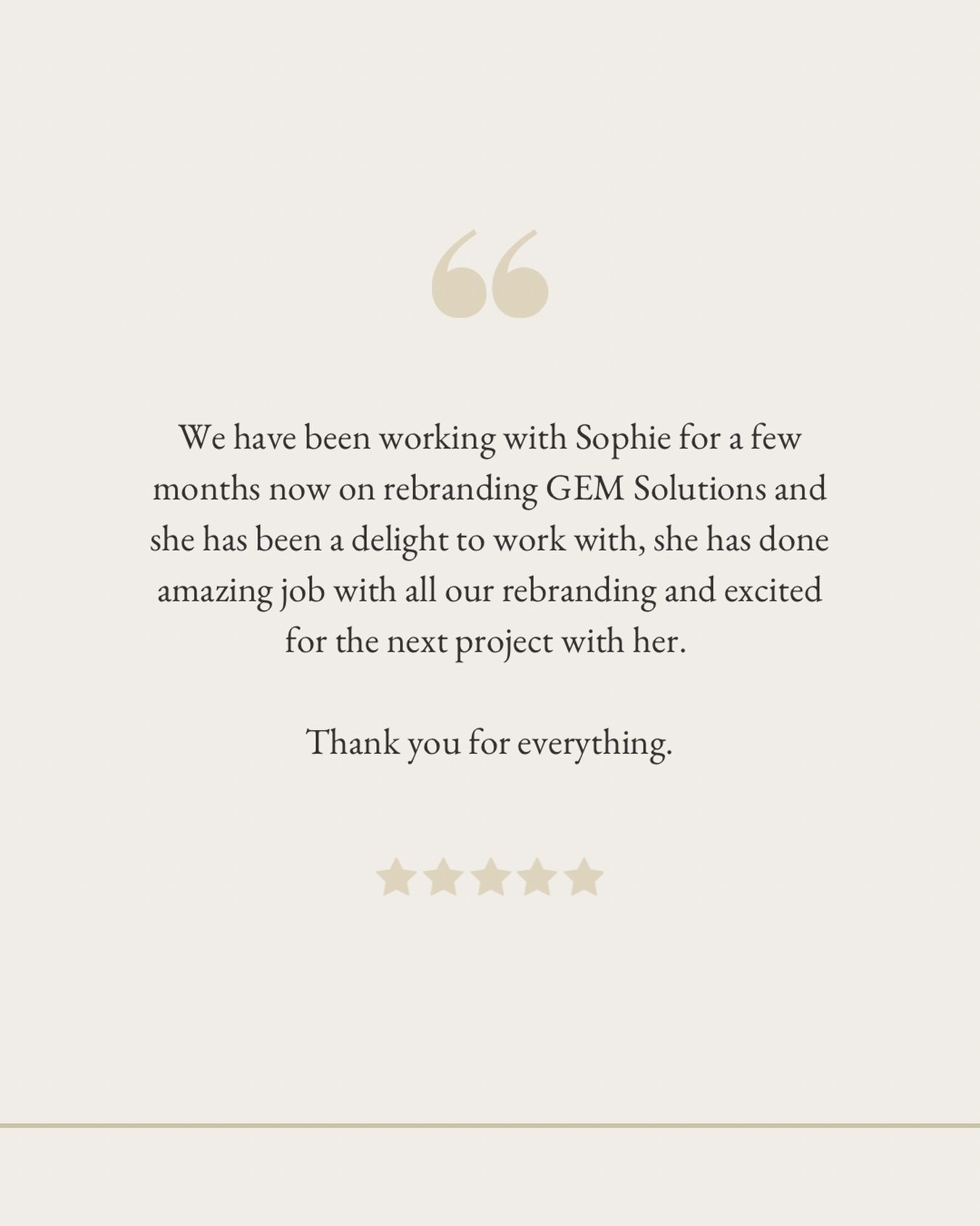 Kind words from our client, @gemsolutions, after going live with a series of creative projects designed to elevate  their existing branding and showcase the quality and breadth of their services.

Branding ☑️ 
Photography &amp; Videography ☑️ 
Copywr