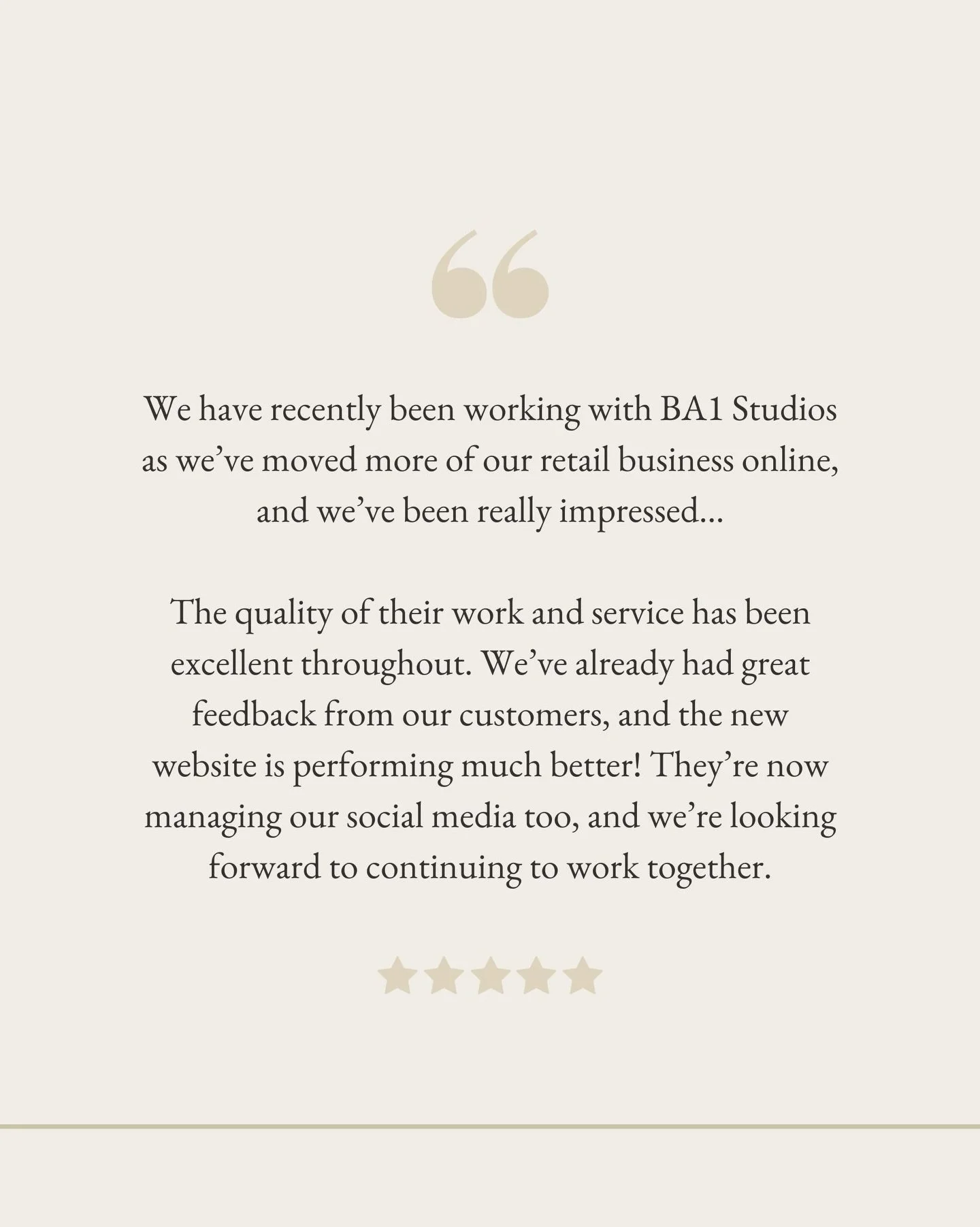 Some kinds words following a recent project launch. 🤍

#creativemarketingagency #brandingagency #marketingagency #wiltshirebusiness #bathbusiness