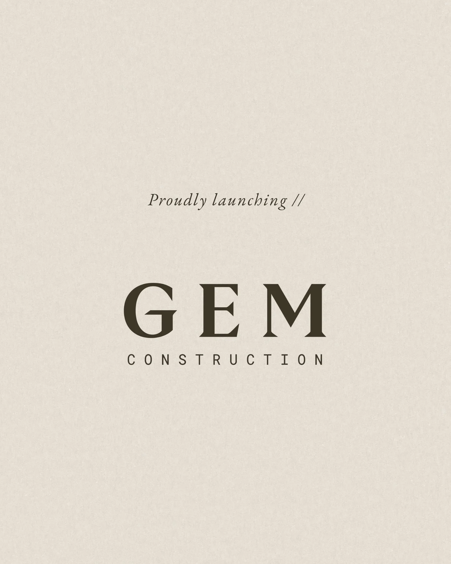 RECENT PROJECT //

Proudly continuing our work with @gemsolutionsprojects, supporting with the brand development of GEM Construction (previously GEM Projects).

Based in Bath, GEM Construction specialise in high quality property renovations and is re