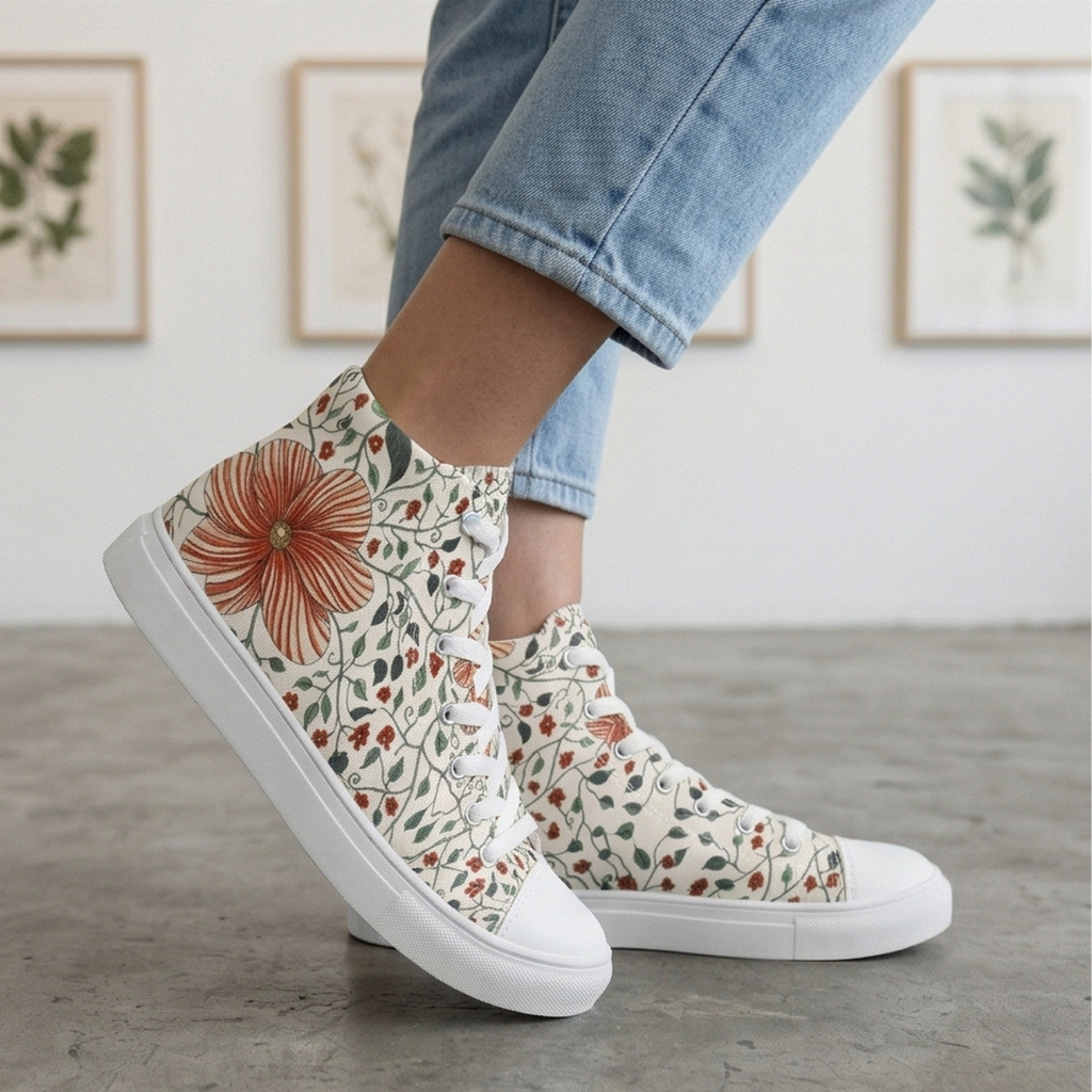 Daphne High Top Canvas Shoes
