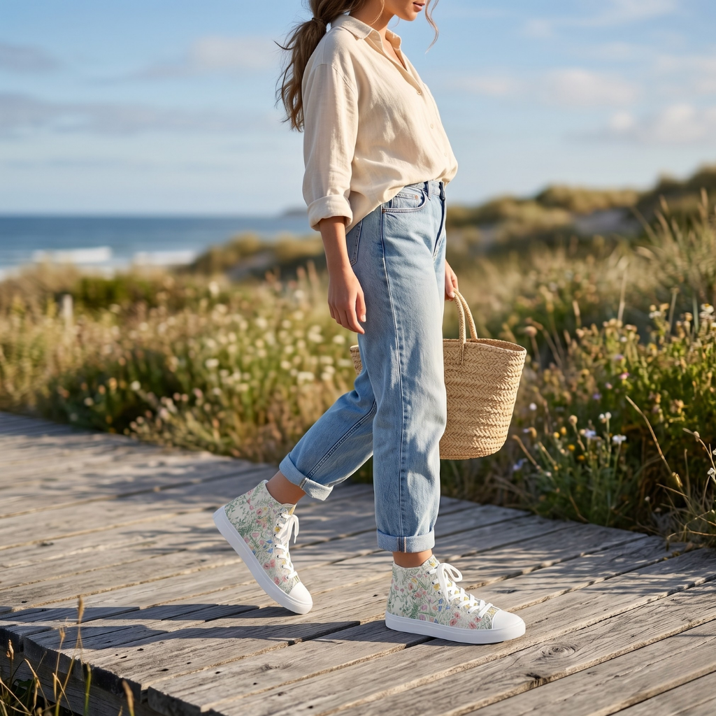 Aurae High Top Canvas Shoes