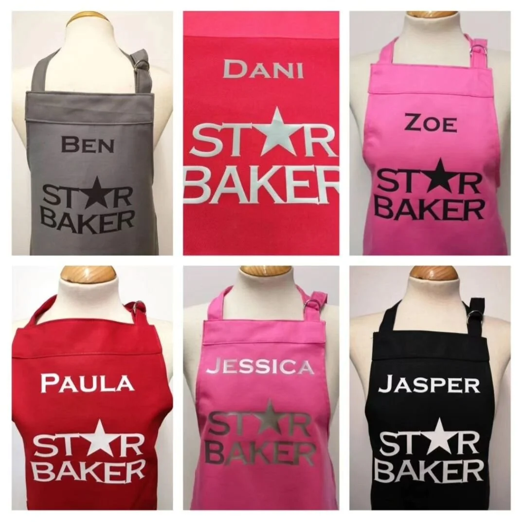 Personalised star baker apron - 100% cotton. #madeinengland #starbaker #baking #giftideas