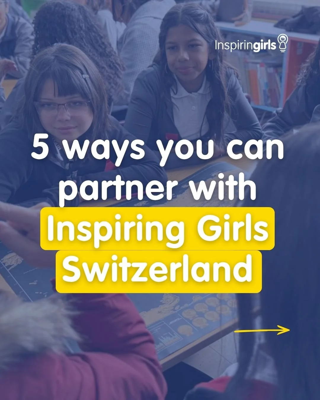 There&rsquo;s more than one way to make an impact.

At Inspiring Girls Switzerland, partnering isn&rsquo;t just a logo on a slide... it&rsquo;s real connection, real access, real change.

Here&rsquo;s how you can get involved:

🎤 Step into a classro
