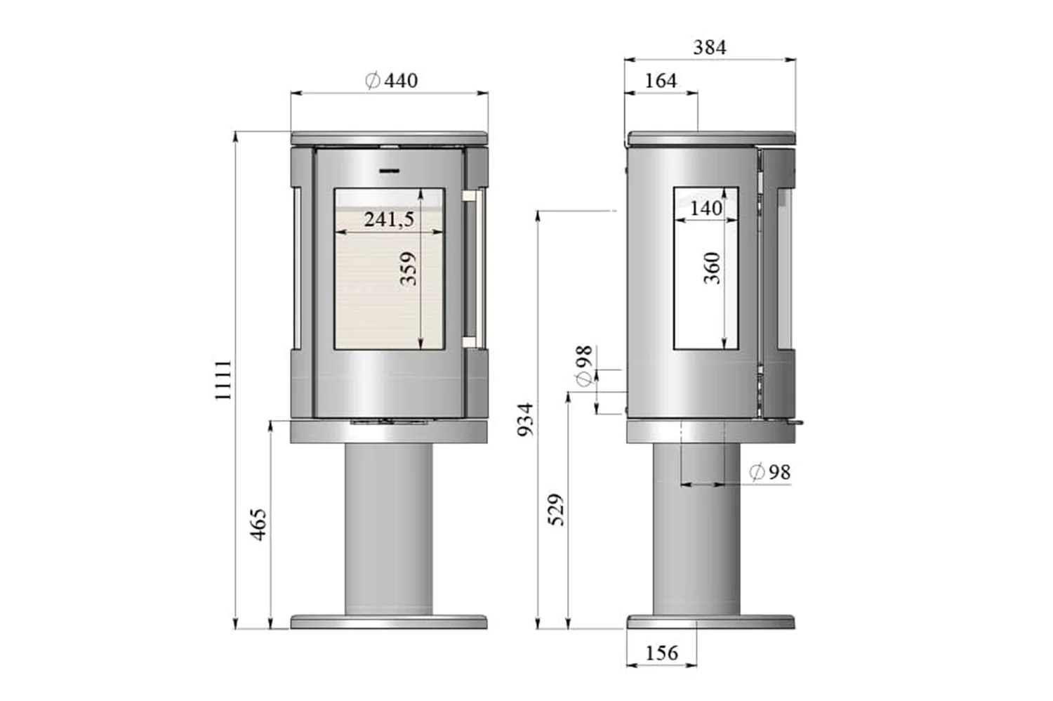 7449 Morsø 7449 Wood-Burning Stove | Keops Log Cabins — Keops