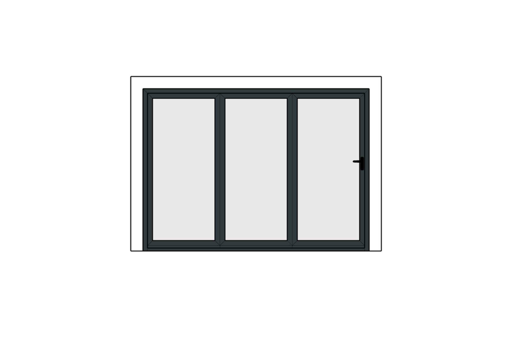  AF3 3 panel bi-fold door 
