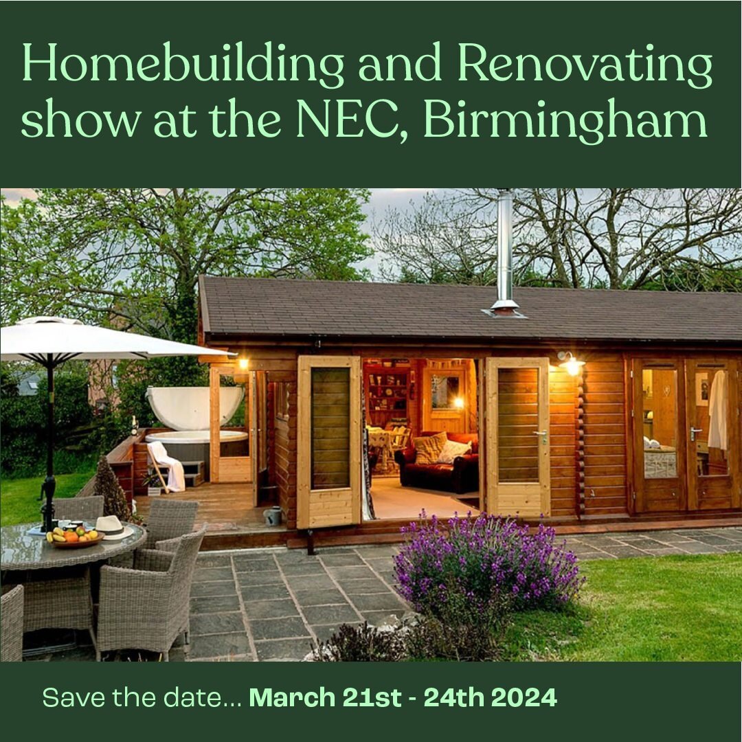 Mark your calendars for the 21st-24th of March as we gear up for the National Home Building and Renovation Show! 

Experience our log cabins first-hand, with a fully built Keops cabin and virtual reality experience so you can envision it outside the 