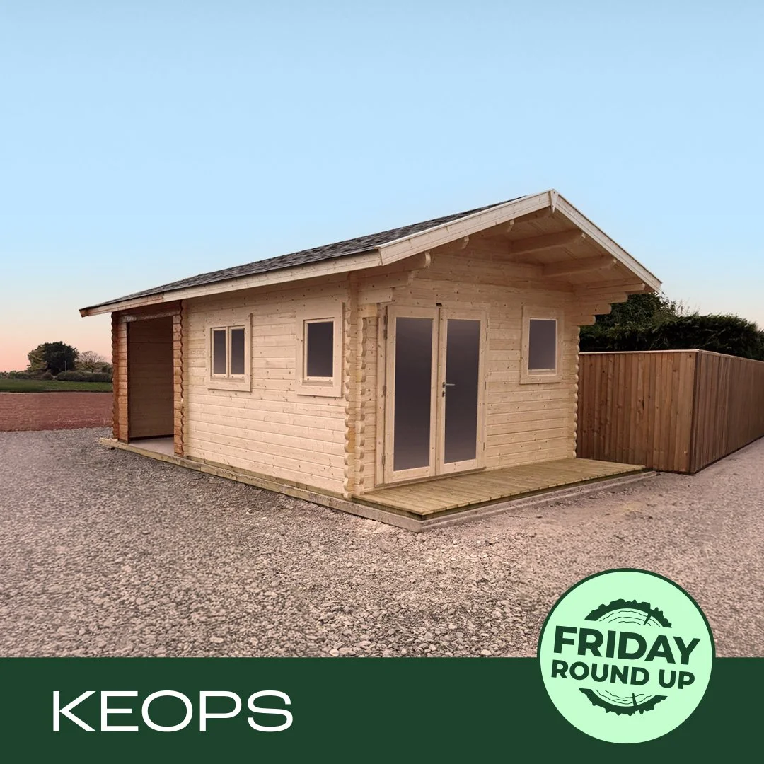 Here&rsquo;s the first of two cabins built for one customer in Herefordshire 🪵

(Look out for Cabin 2 being posted later today 👀)

Cabin 1:
🏡 3750 mm wide &times; 7000 mm long
🪟 Enclosed area (3750 &times; 4000 mm max) for an office space with a 