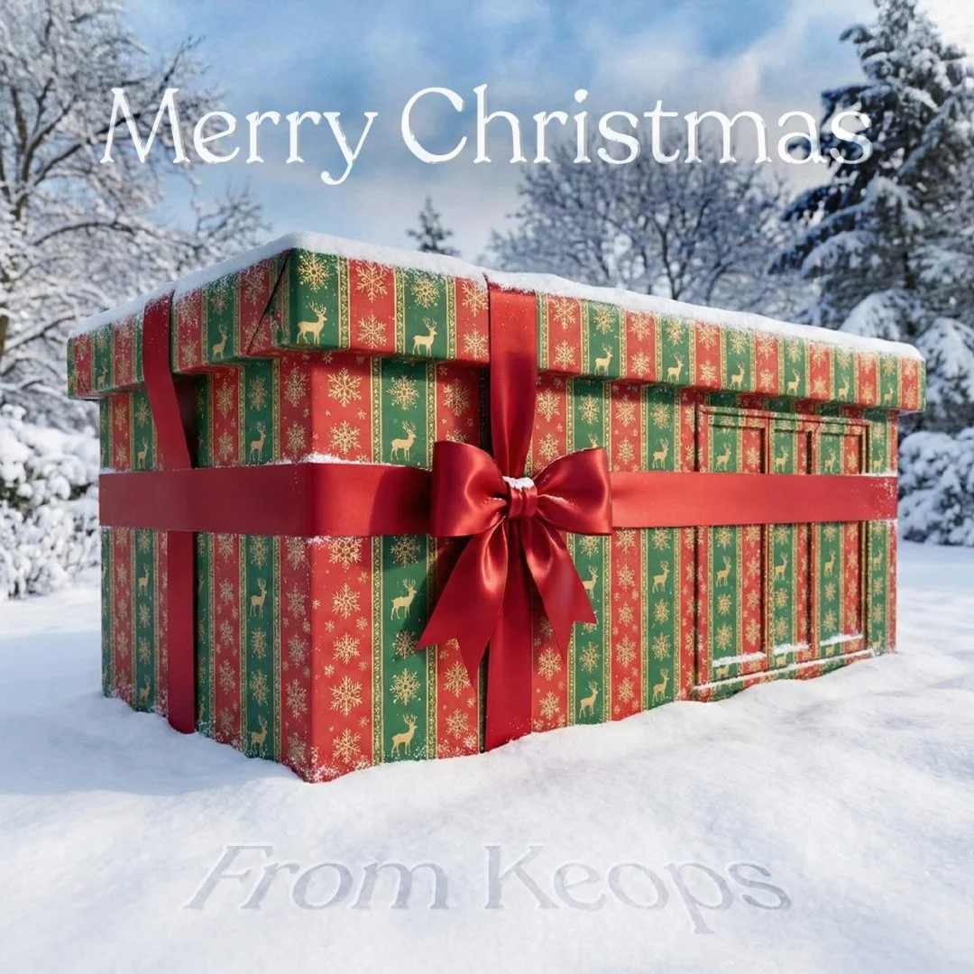 Merry Christmas from all of us at Keops! ✨

We hope your day is filled with good food, cosy moments and plenty of time spent in your favourite spaces.

Thank you for being part of our Keops family this year, here&rsquo;s to more cabins, more memories