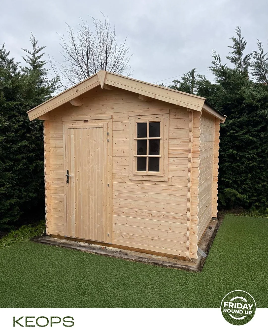 A simple one for this week&rsquo;s Friday Round Up 👇

Small but perfectly practical ✨

This 2.45m x 2.45m cabin was delivered and installed in Worcestershire, built in 33mm wall thickness and designed for straightforward storage use.

No insulation,