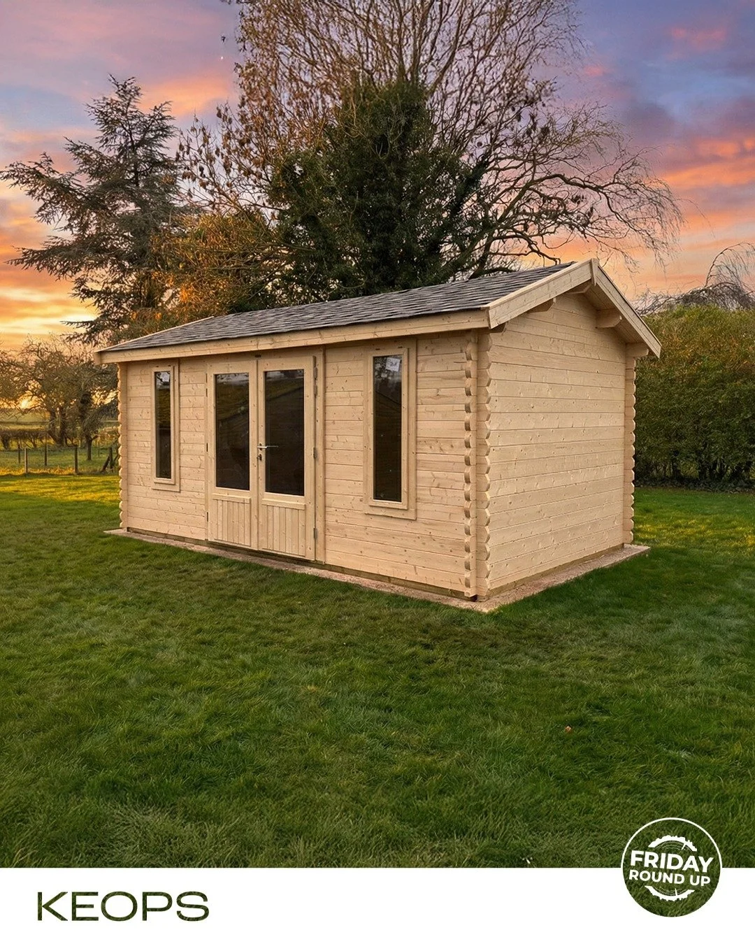 Here&rsquo;s another cabin for this week&rsquo;s round up ✨

This smart home office build in Worcestershire measures 4.85m x 3.0m in 45mm wall thickness, designed to create a dedicated workspace just steps from the house 📍

Built for comfort all yea