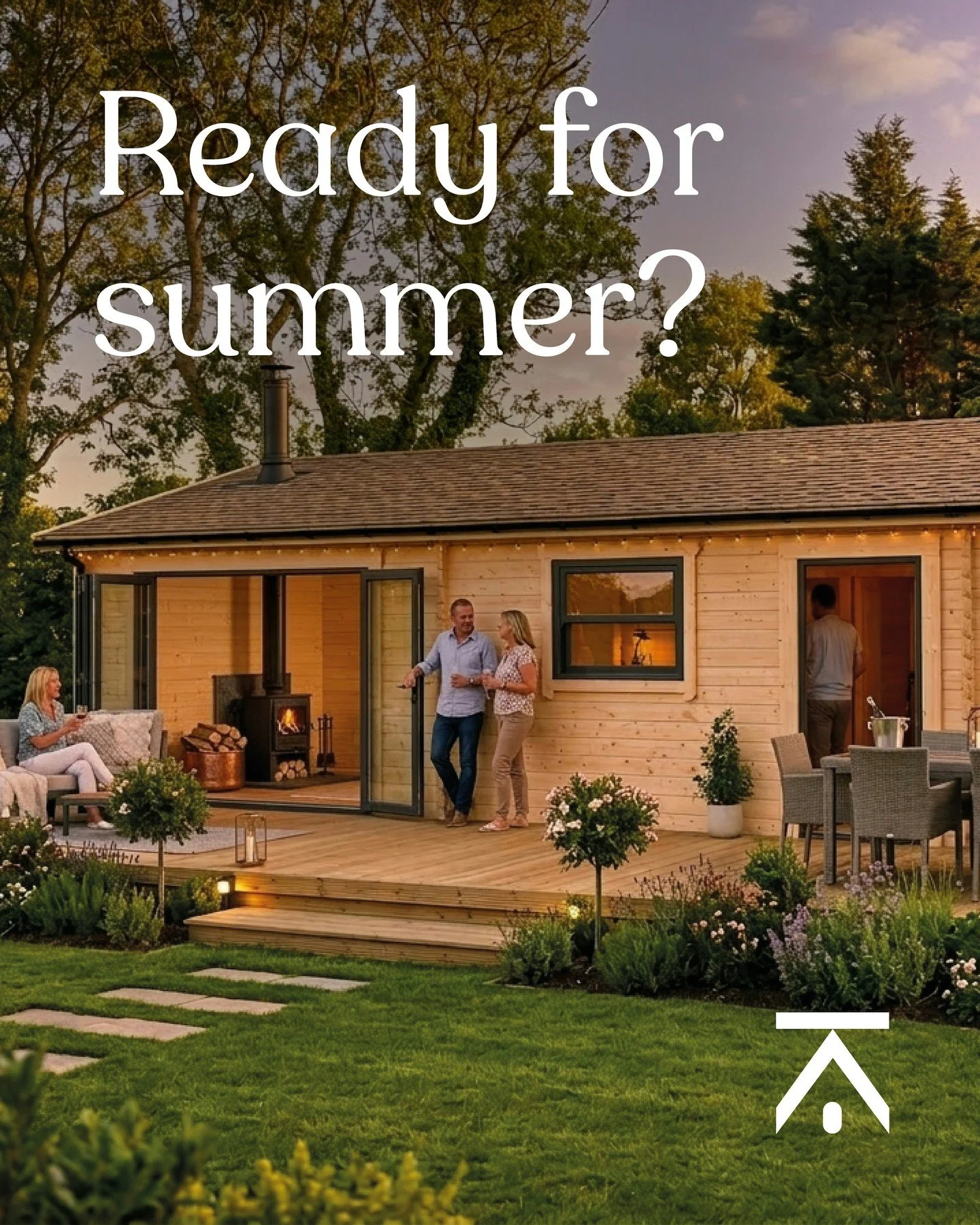 Imagine your garden this summer&hellip; ☀️

Doors open, music on, space to relax, host and enjoy.

A Keops cabin turns your garden into somewhere you actually want to spend time, all summer long and beyond.

👉 Make it happen: https://www.logcabins.c