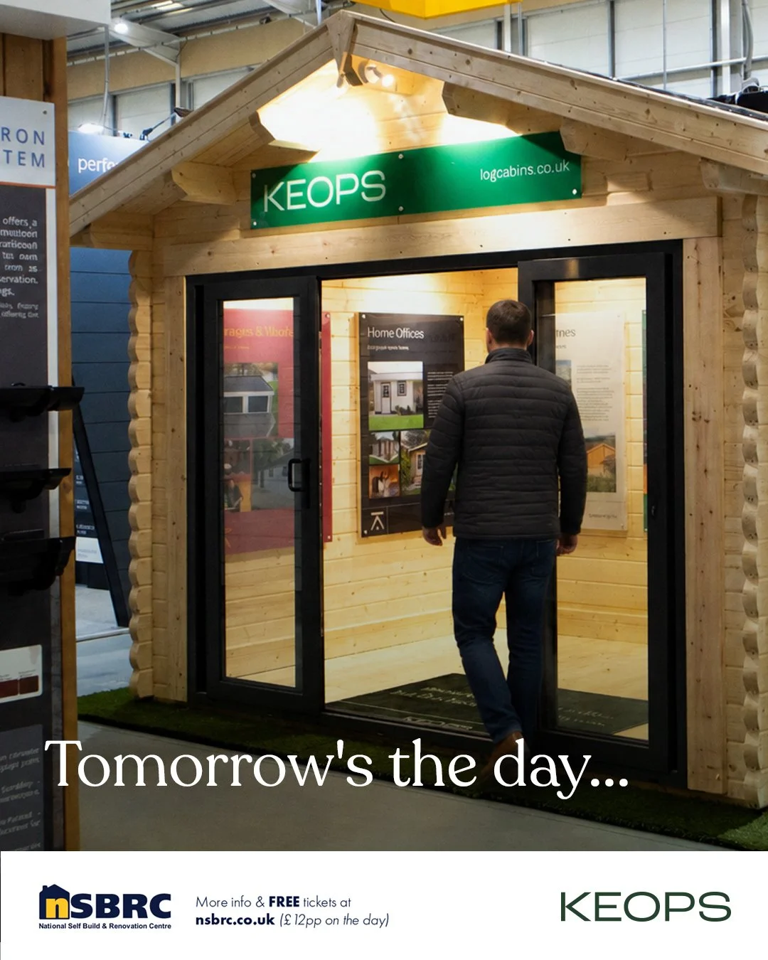 🚨 Tomorrow&rsquo;s the day!

We&rsquo;re all set up and ready for the National Self Build &amp; Renovation Show.

If you&rsquo;re visiting, make sure you:
✔ Come and find us
✔ Step inside our cabin
✔ Have a chat about your project

Whether you&rsquo