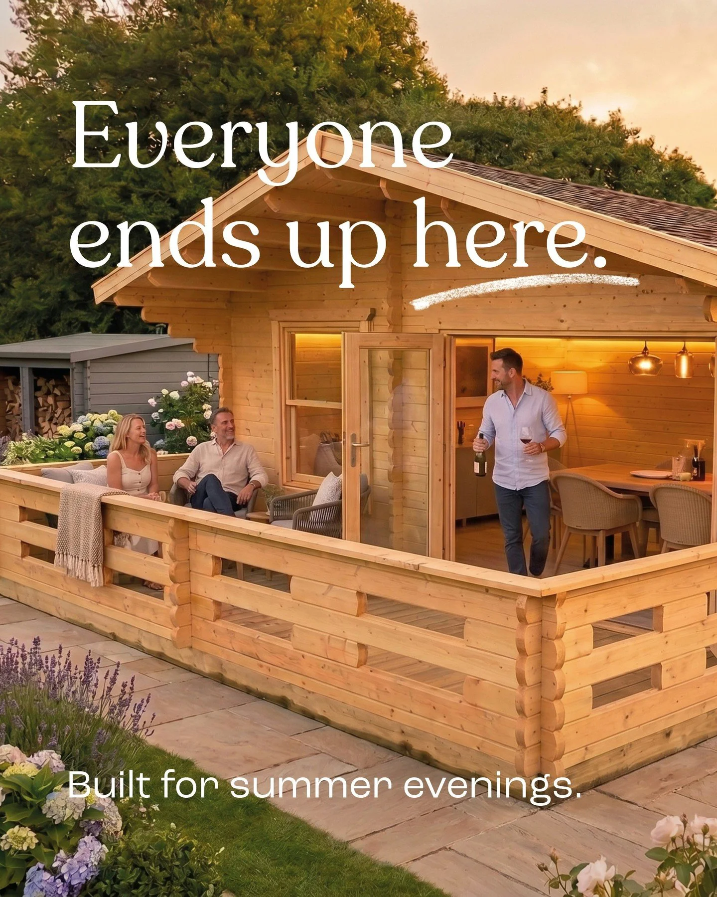 Built for summer evenings 🌅

From family BBQs to catching up with friends, a Keops Cabin creates the perfect place to gather, relax, and make the most of every sunny evening. ☀️

Explore our cabins on our website today https://www.logcabins.co.uk

#