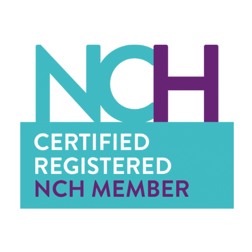 Logo showing certified registered member of National Council For Hypnotherapy