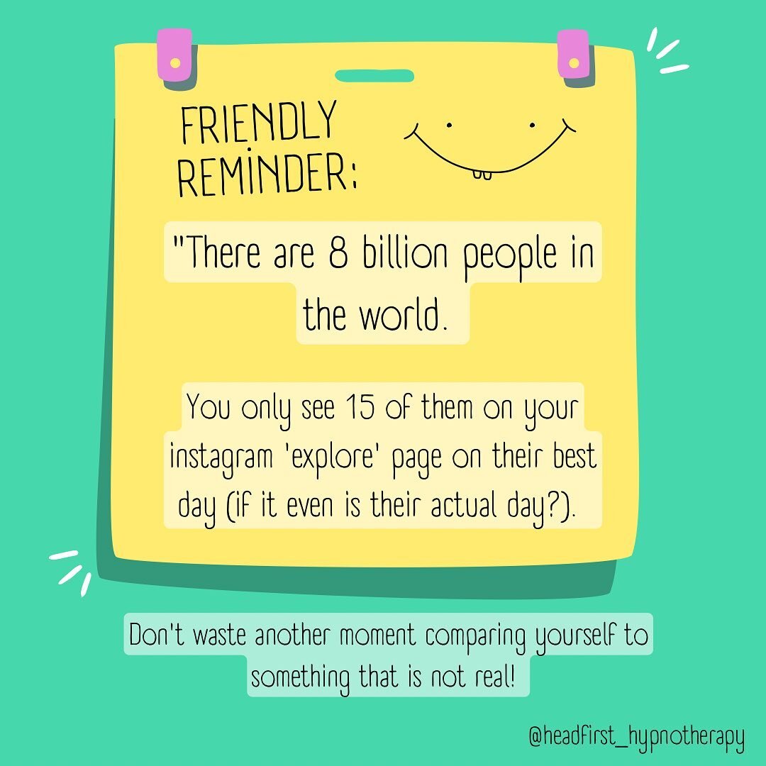 Let's talk about something we all do but might not always realise the impact of - comparing ourselves to others on Instagram. 📸✨

It's human nature to compare, but social media has taken it to a whole new level. Ever find yourself scrolling, seeing 
