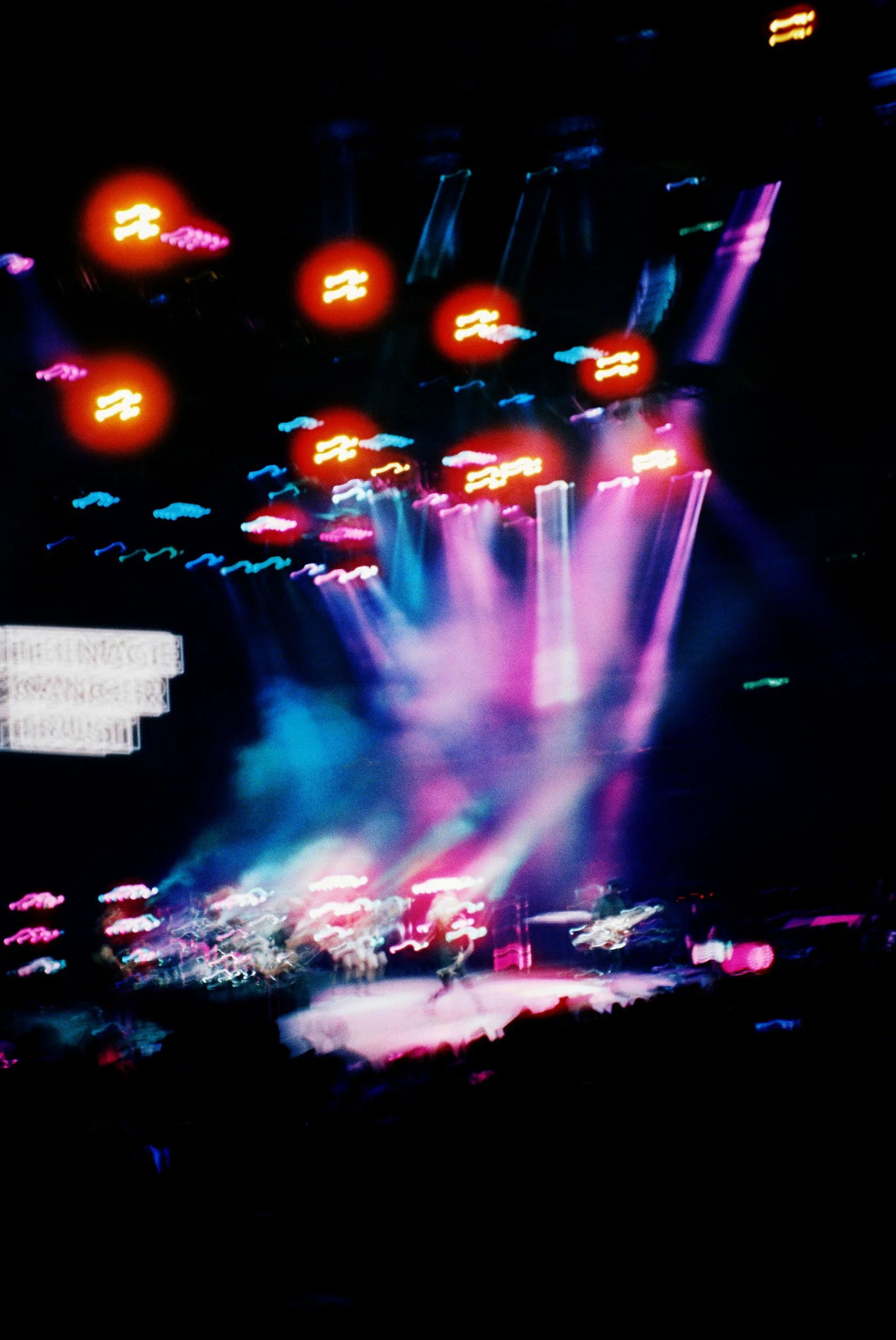 Garbage, shot with CineStill 800T film, 35mm