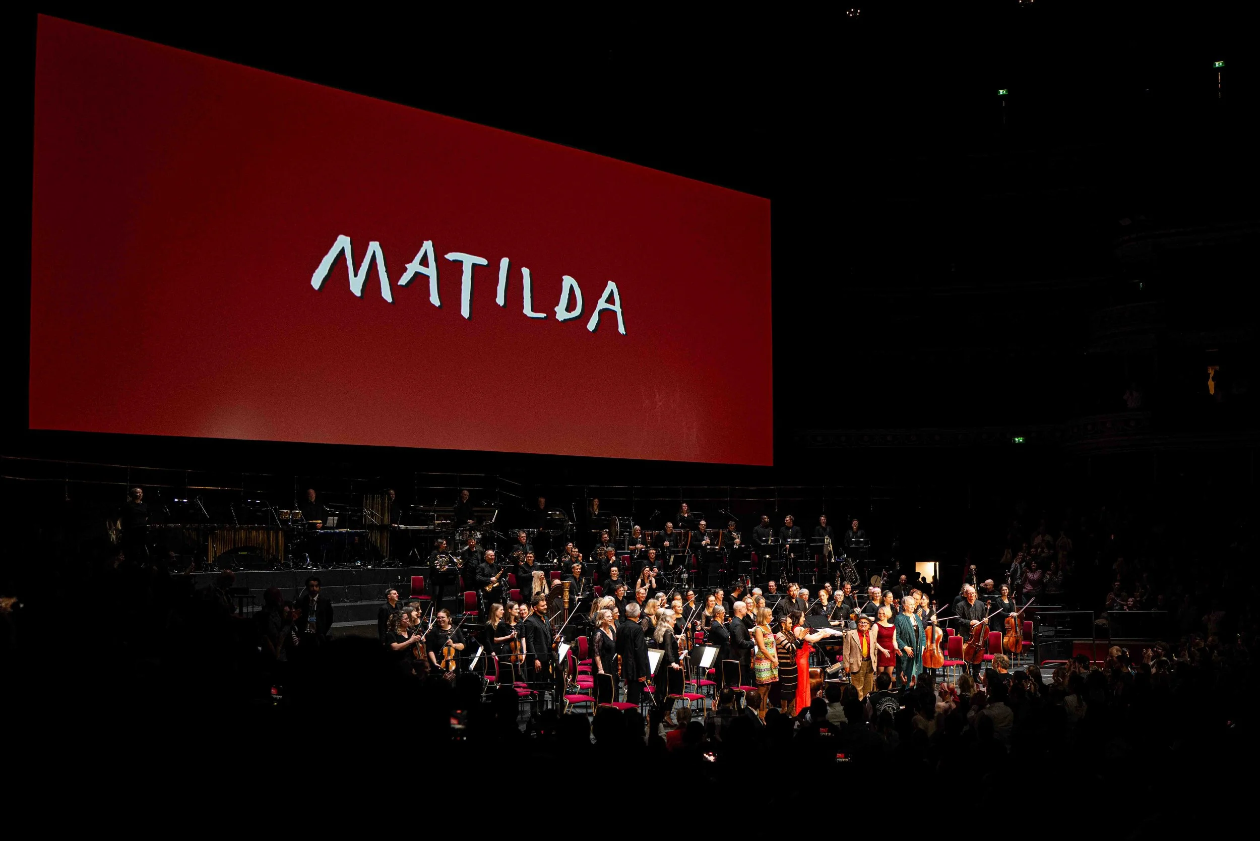 Matilda 30th Anniversary screening narrated by Danny DeVito at the Royal Albert Hall, London, celebrating the beloved 1996 film.