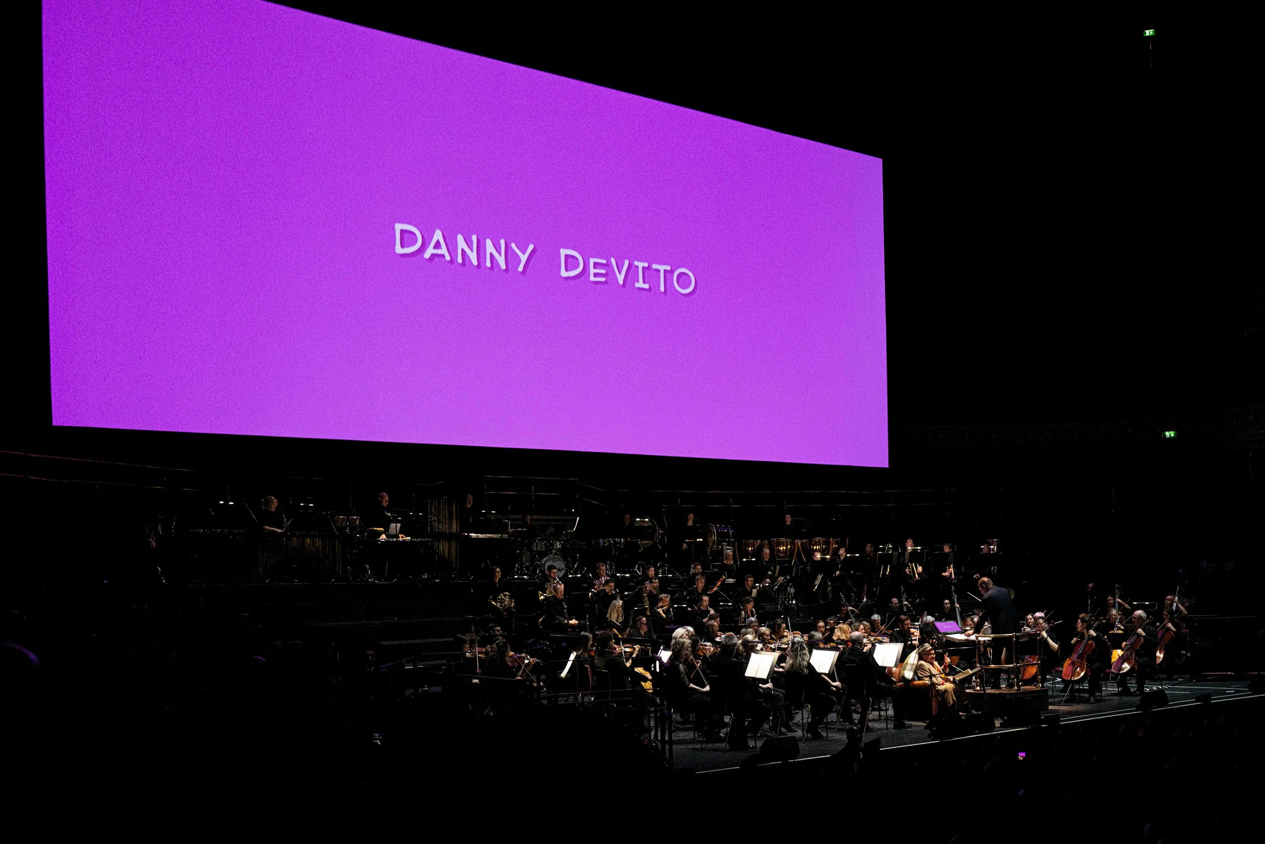 Matilda 30th Anniversary screening narrated by Danny DeVito at the Royal Albert Hall, London, celebrating the beloved 1996 film.