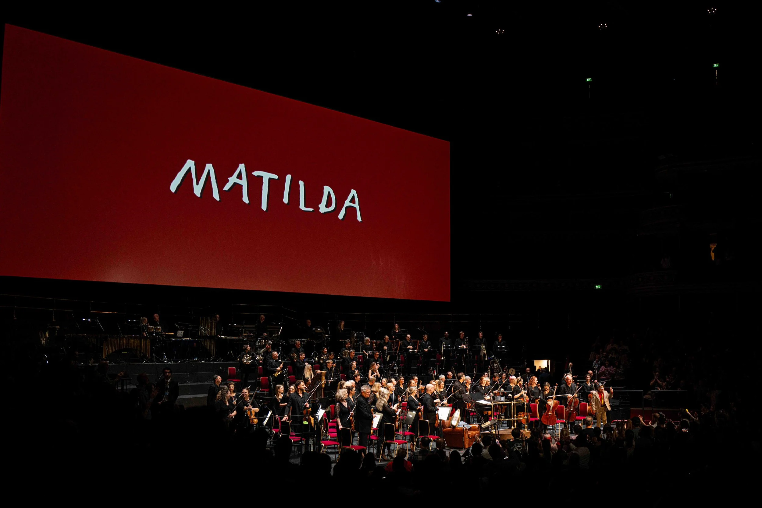 Matilda 30th Anniversary screening narrated by Danny DeVito at the Royal Albert Hall, London, celebrating the beloved 1996 film.