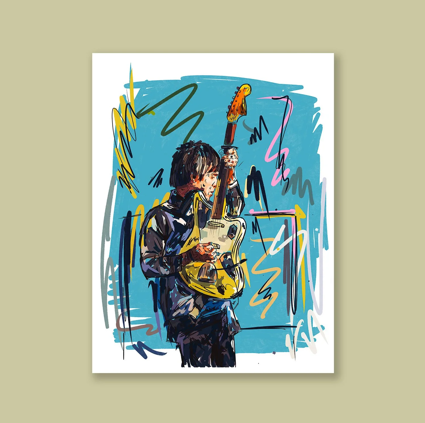 Johnny Marr Portrait Concept