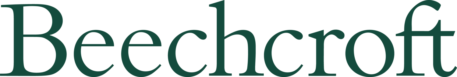 The image features the word 'Beechcroft' in large green text on a black background.