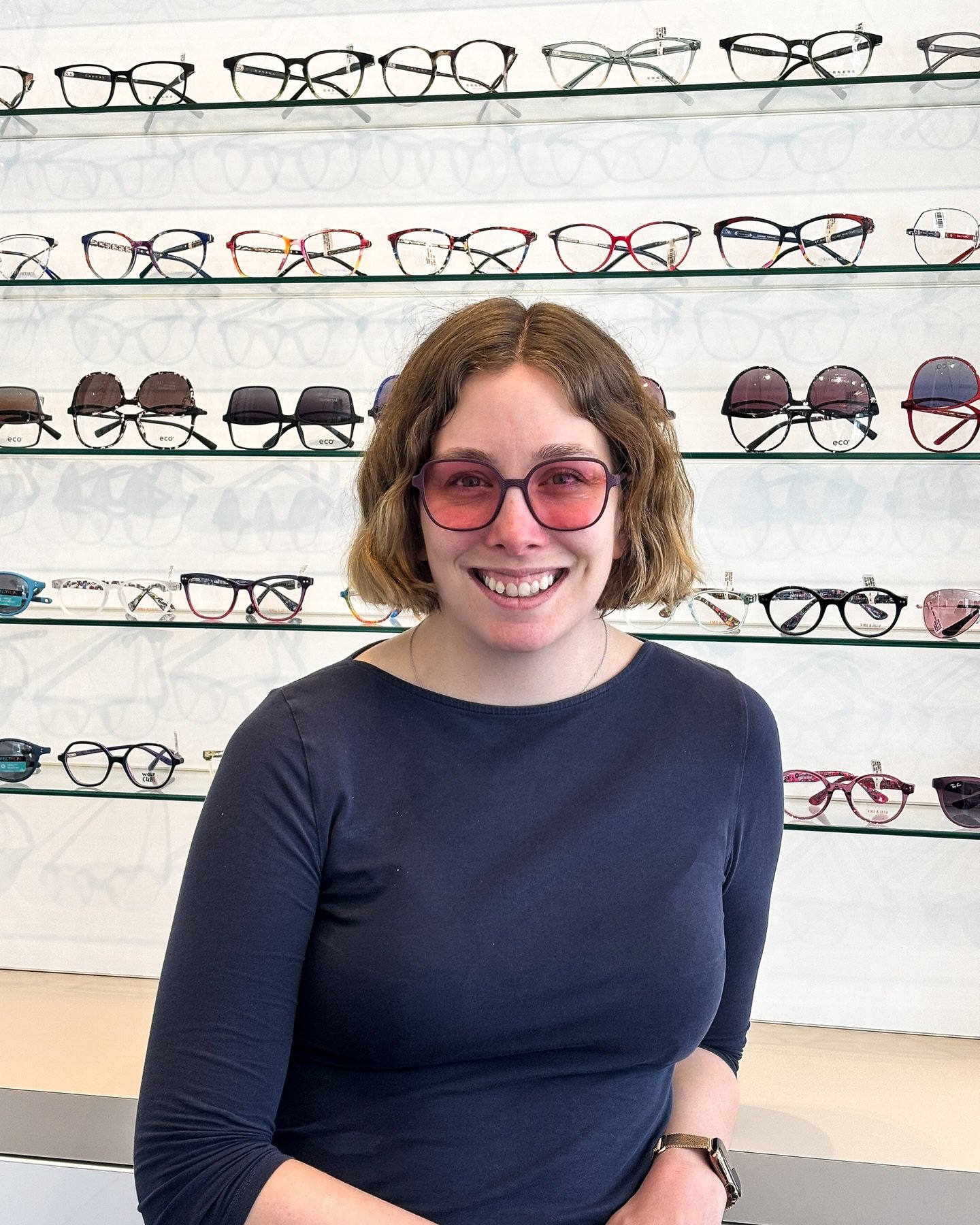 Eyewear can do more than correct your vision - it can reflect your style. Beth, our Dispensing Optician has paired tinted lenses with matching frames for a  look that is both stylish and functional.✨

The subtle tint doesn&rsquo;t just reduce brightn