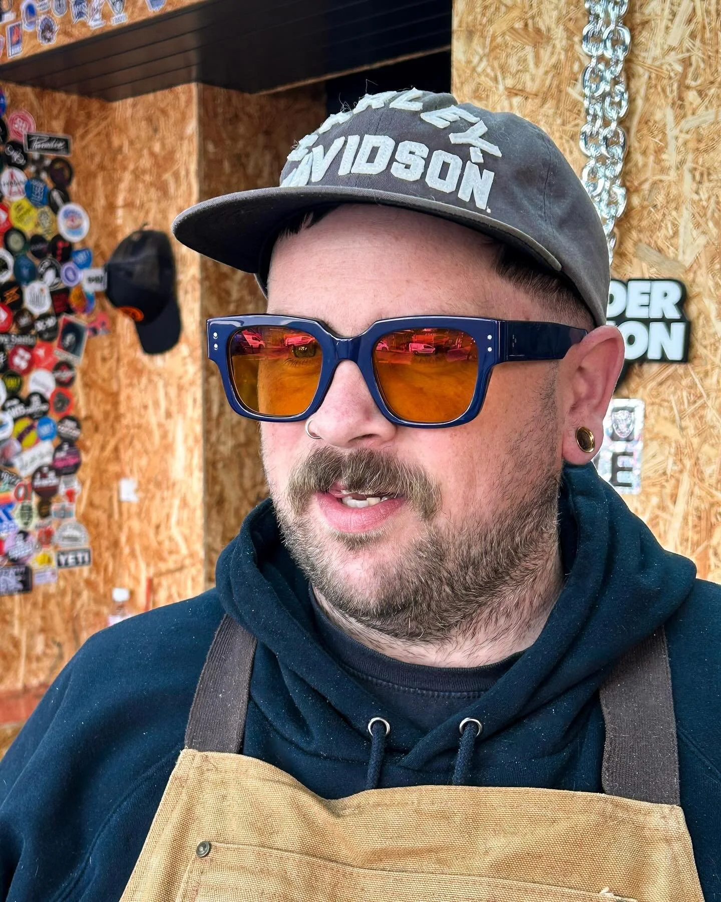 This in-house frame was designed by our team and paired with @marmalondon lenses in Peach Caramel &mdash; a warm, understated tint that brings both clarity and character.⁣🧡
⁣
A custom combination made for someone who appreciates good design and qual