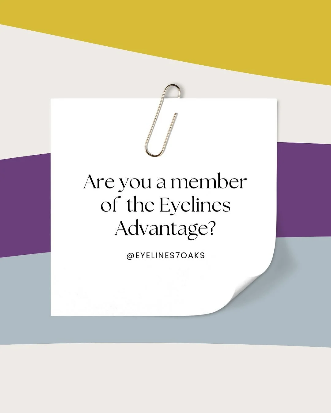 Don&rsquo;t miss out on the Eyelines Advantage💜✨

Join us today using the link in our bio✉️💫

#eyelinesadvantage #eyelines #memberperks #jointoday #eyewearclub #eyelinesmembers #seebetterwithus #independentopticians #shoplocal #sevenoaks