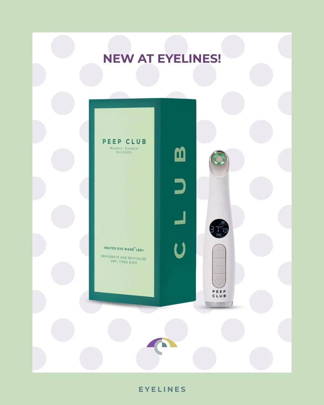 ✨ NEW IN STORE ✨

Say hello to the Peep Club Heating Wand &mdash; your new must-have for happy, healthy eyes 👀💜

Designed to gently warm the eyelids, this soothing device helps to:
✔️ Unblock and improve oil gland function
✔️ Relieve dry, irritated
